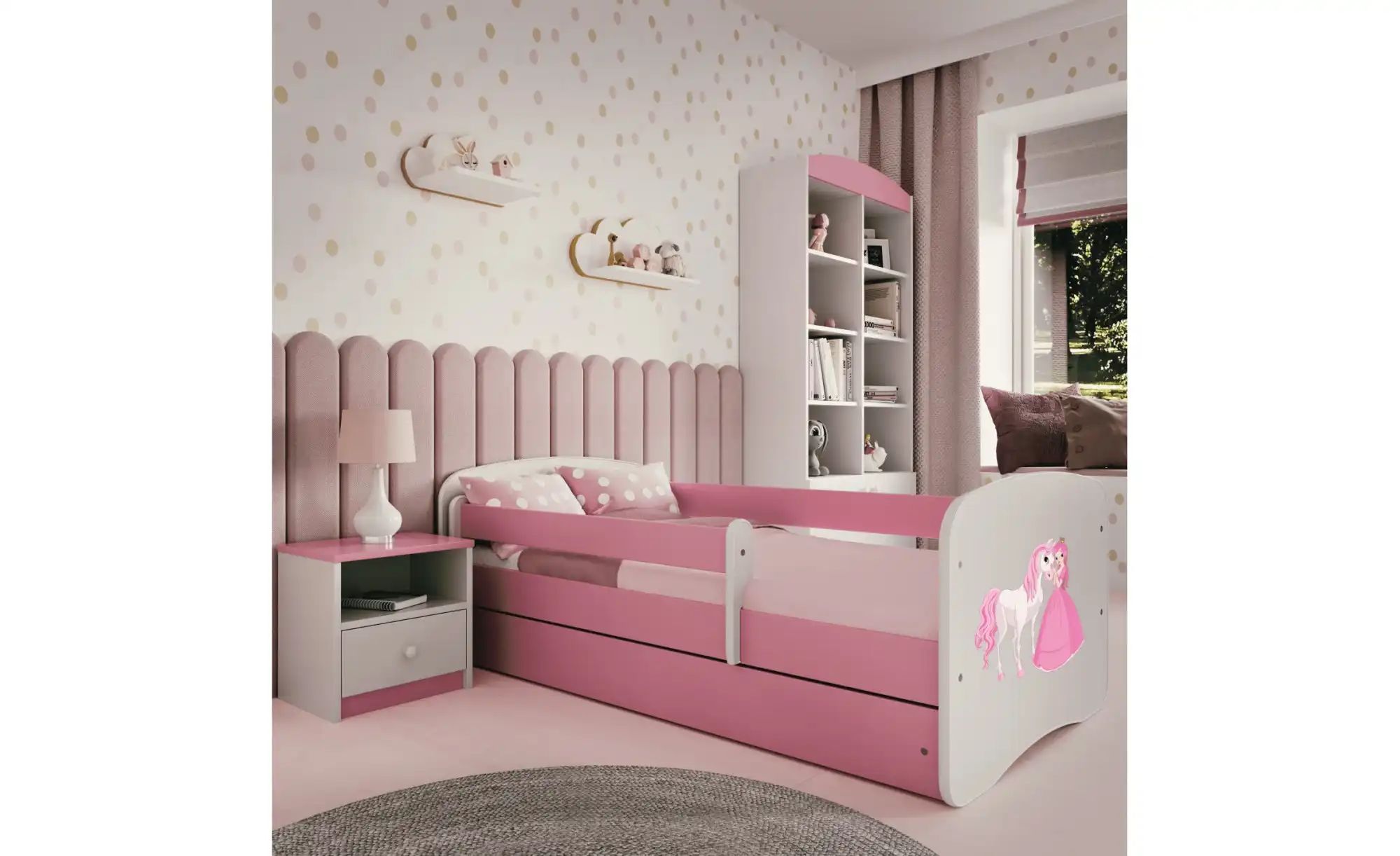 Thumbnail - Bett  Prinzessin mit Pferd ¦ rosa/pink ¦ Maße (cm): B: 80 H: 61 Betten > Bettgestelle - Höffner