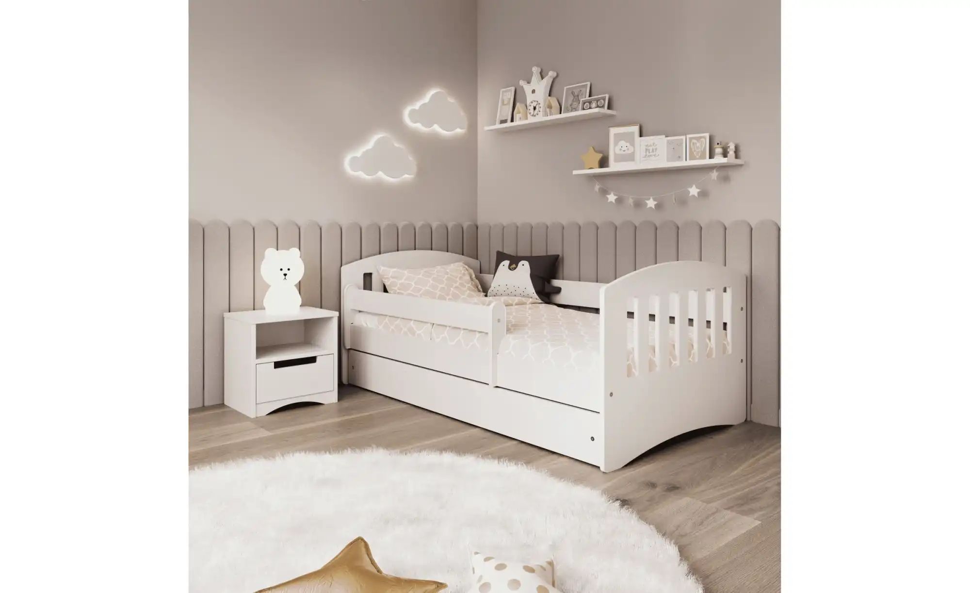 Bett  Babydream ¦ weiß ¦ Maße (cm): B: 164 H: 65 Betten > Bettgestelle - Hö günstig online kaufen