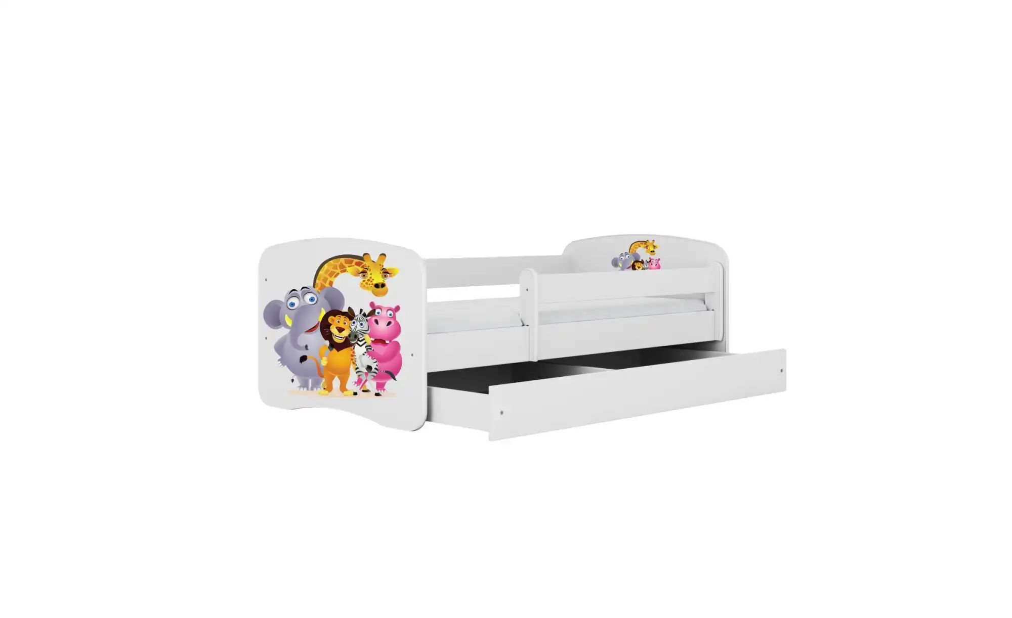 Bett  Zoo ¦ weiß ¦ Maße (cm): B: 144 H: 61 Betten > Bettgestelle - Höffner günstig online kaufen