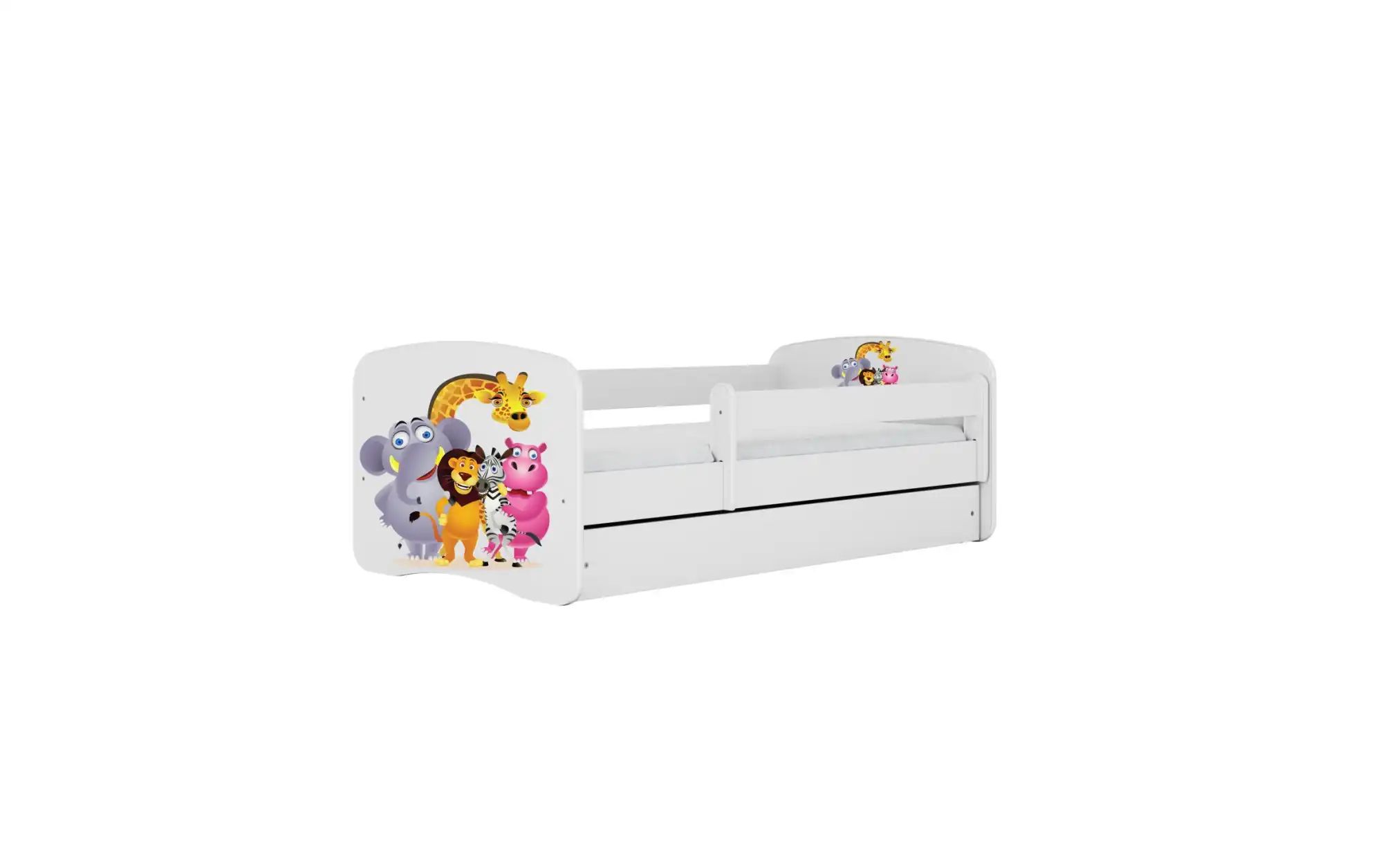 Bett  Zoo ¦ weiß ¦ Maße (cm): B: 184 H: 61 Betten > Bettgestelle - Höffner günstig online kaufen