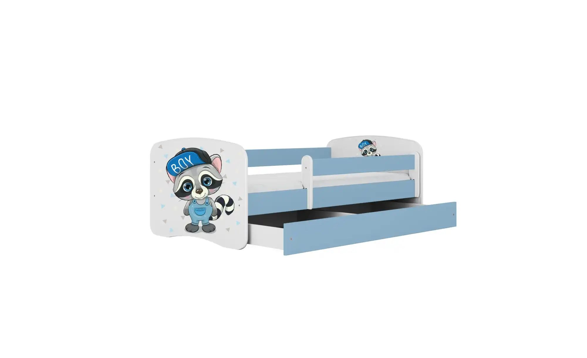 Bett  Waschbär ¦ blau ¦ Maße (cm): B: 184 H: 61 Betten > Bettgestelle - Höf günstig online kaufen