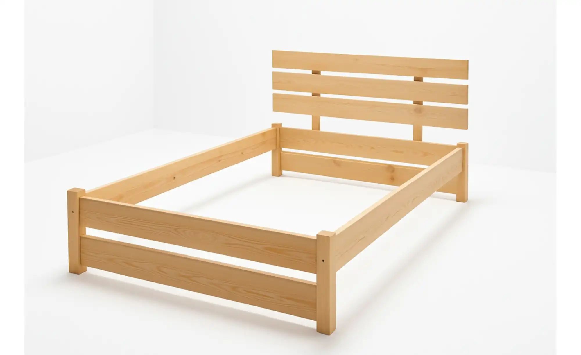 Bettgestell Massivholzbett Joren ¦ holzfarben ¦ Maße (cm): B: 168 H: 76 Bet günstig online kaufen