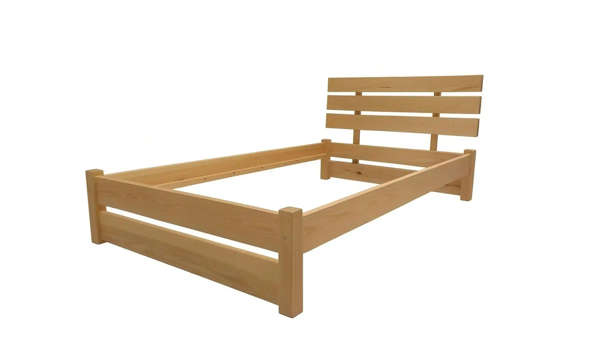 Bettgestell Massivholzbett Joren ¦ holzfarben ¦ Maße (cm): B: 148 H: 76 Bet günstig online kaufen