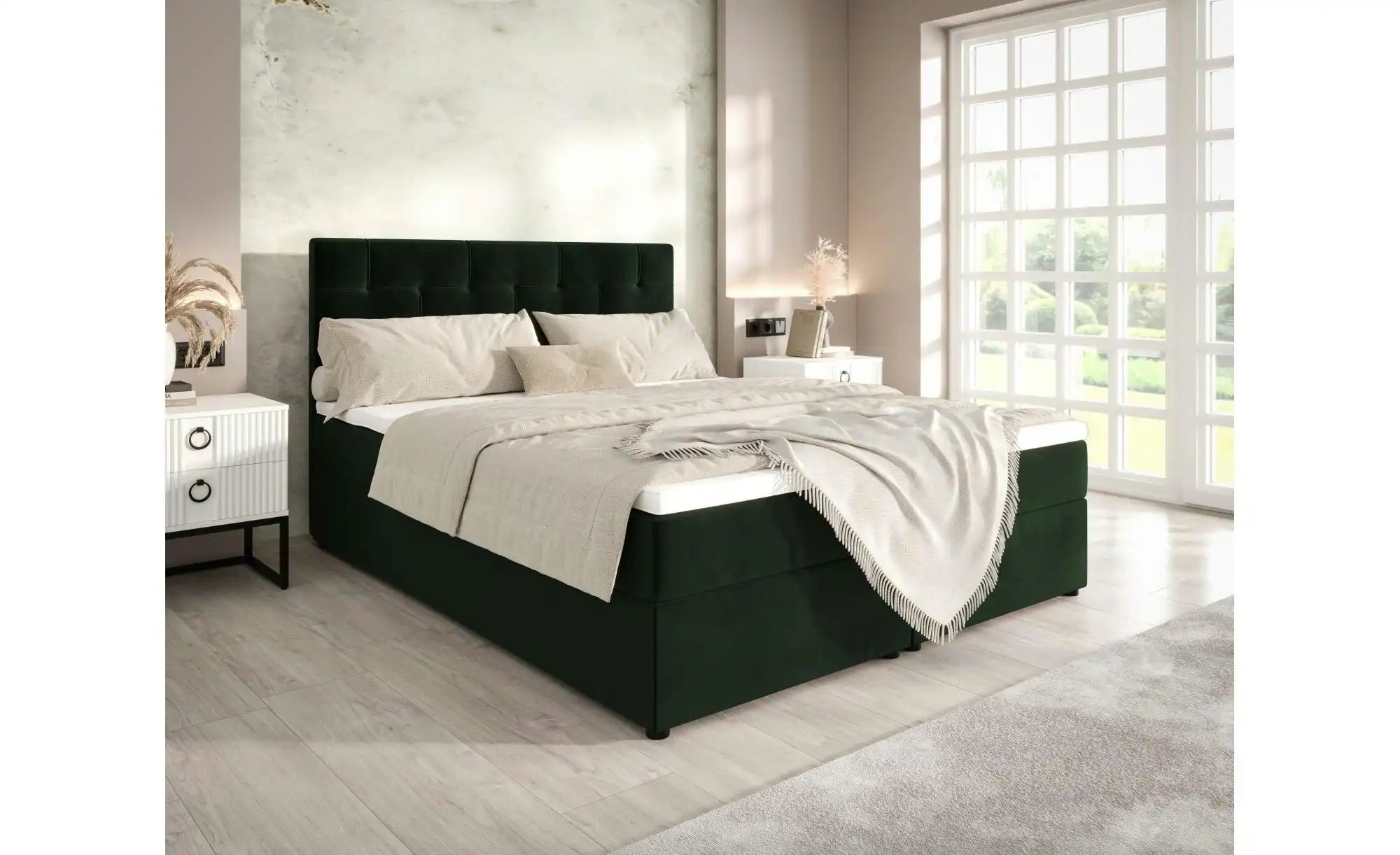 Boxbett mit Stauraum und Topper Indu ¦ mehrfarbig ¦ Maße (cm): B: 185 H: 10 günstig online kaufen