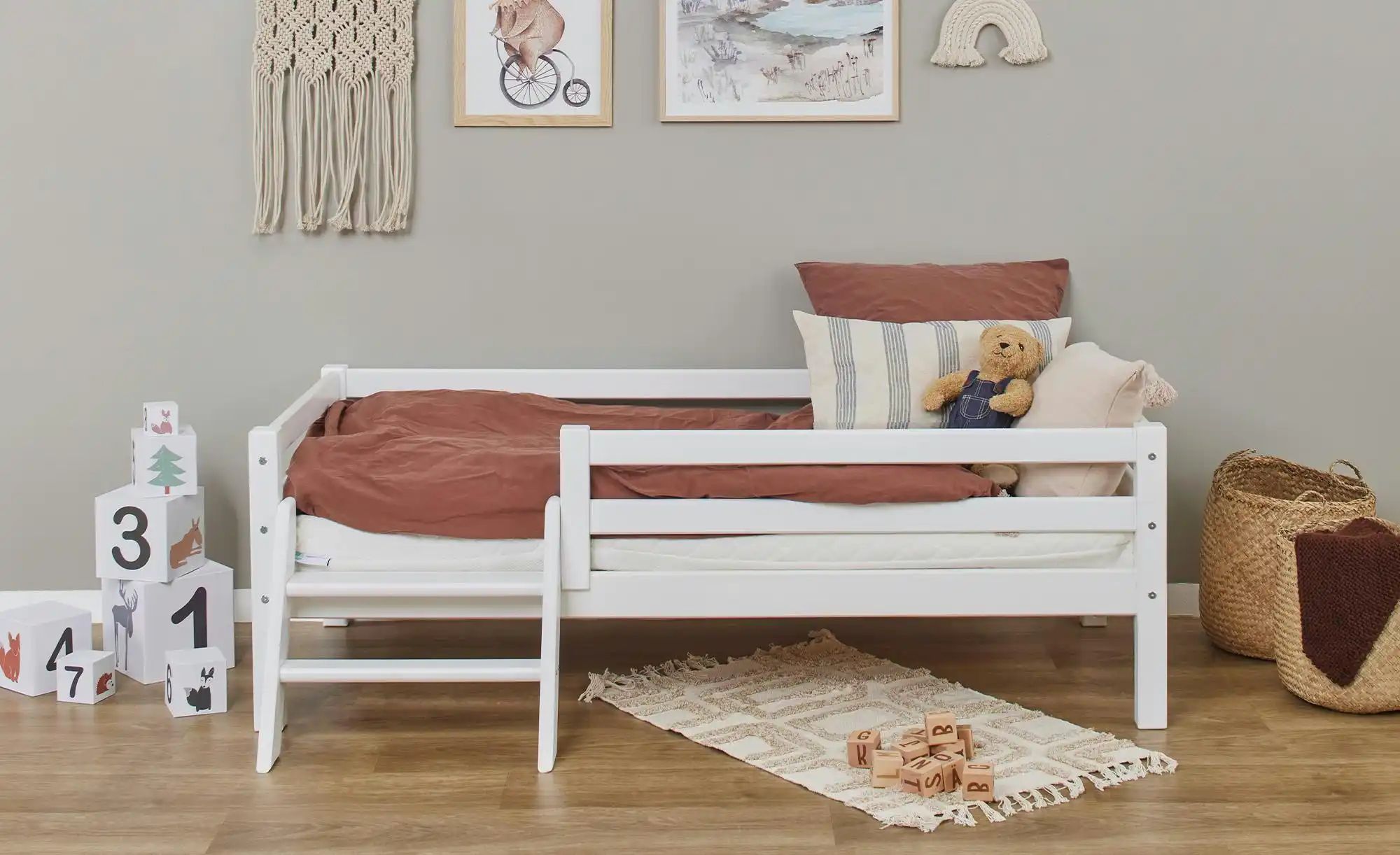 Hoppekids Juniorbett  mit Rausfallschutz  Eco Dream ¦ weiß ¦ Maße (cm): B: günstig online kaufen