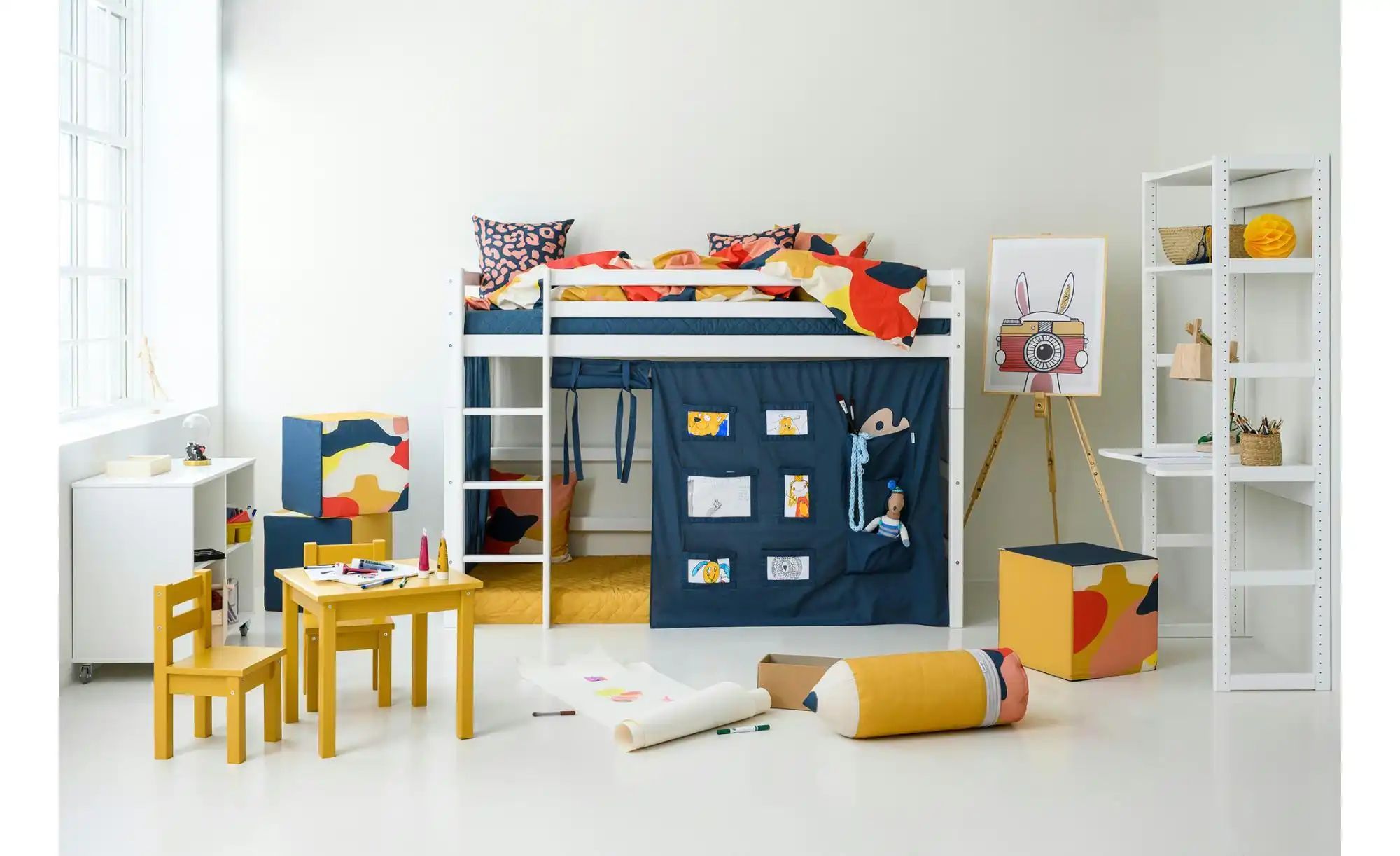 Hoppekids Sitzwürfel  Creator ¦ mehrfarbig ¦ Maße (cm): B: 40 H: 40 Polster günstig online kaufen