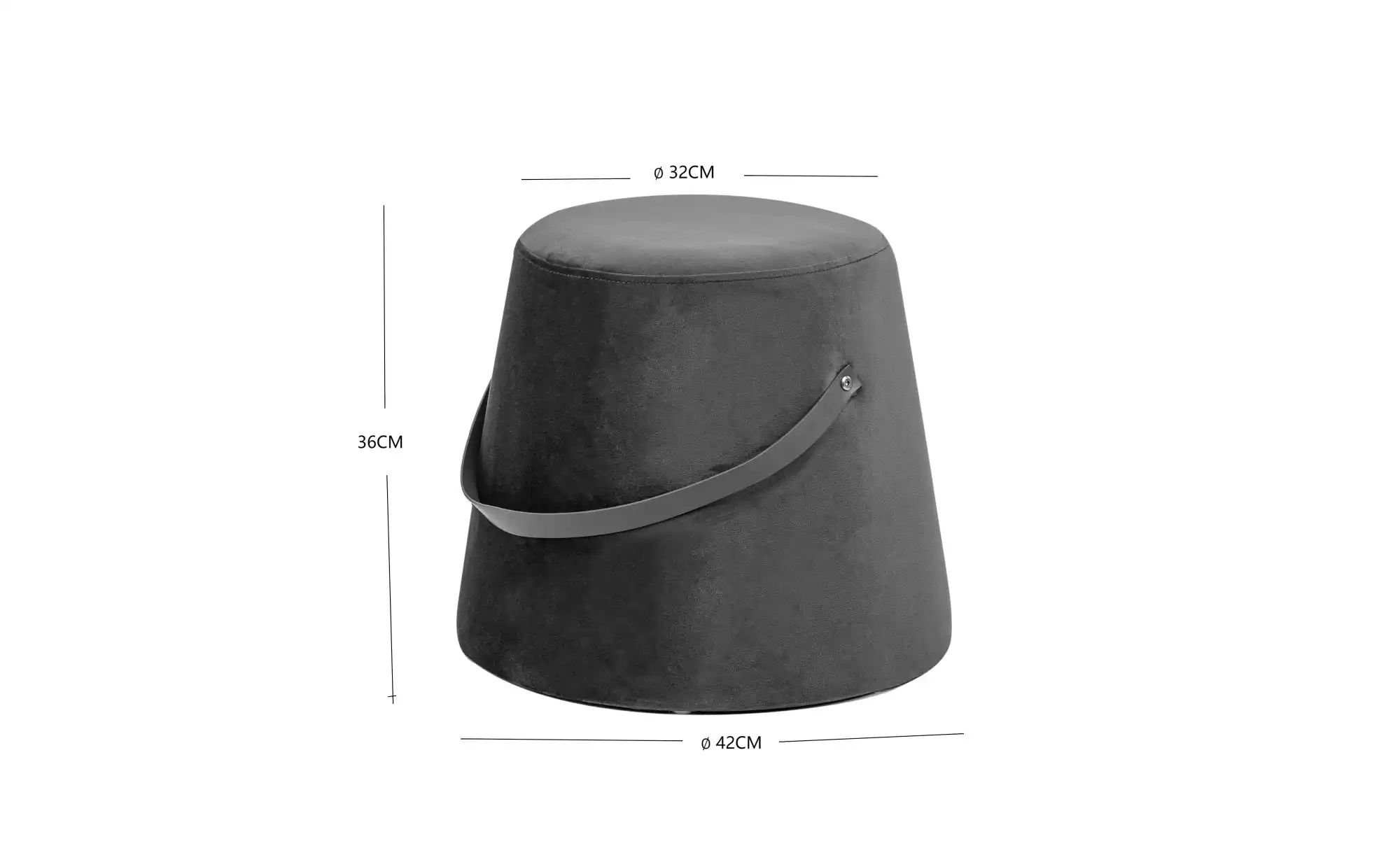 Pouf   ¦ braun ¦ Maße (cm): B: 42 H: 36 Polstermöbel > Hocker > Sitzpouf - günstig online kaufen