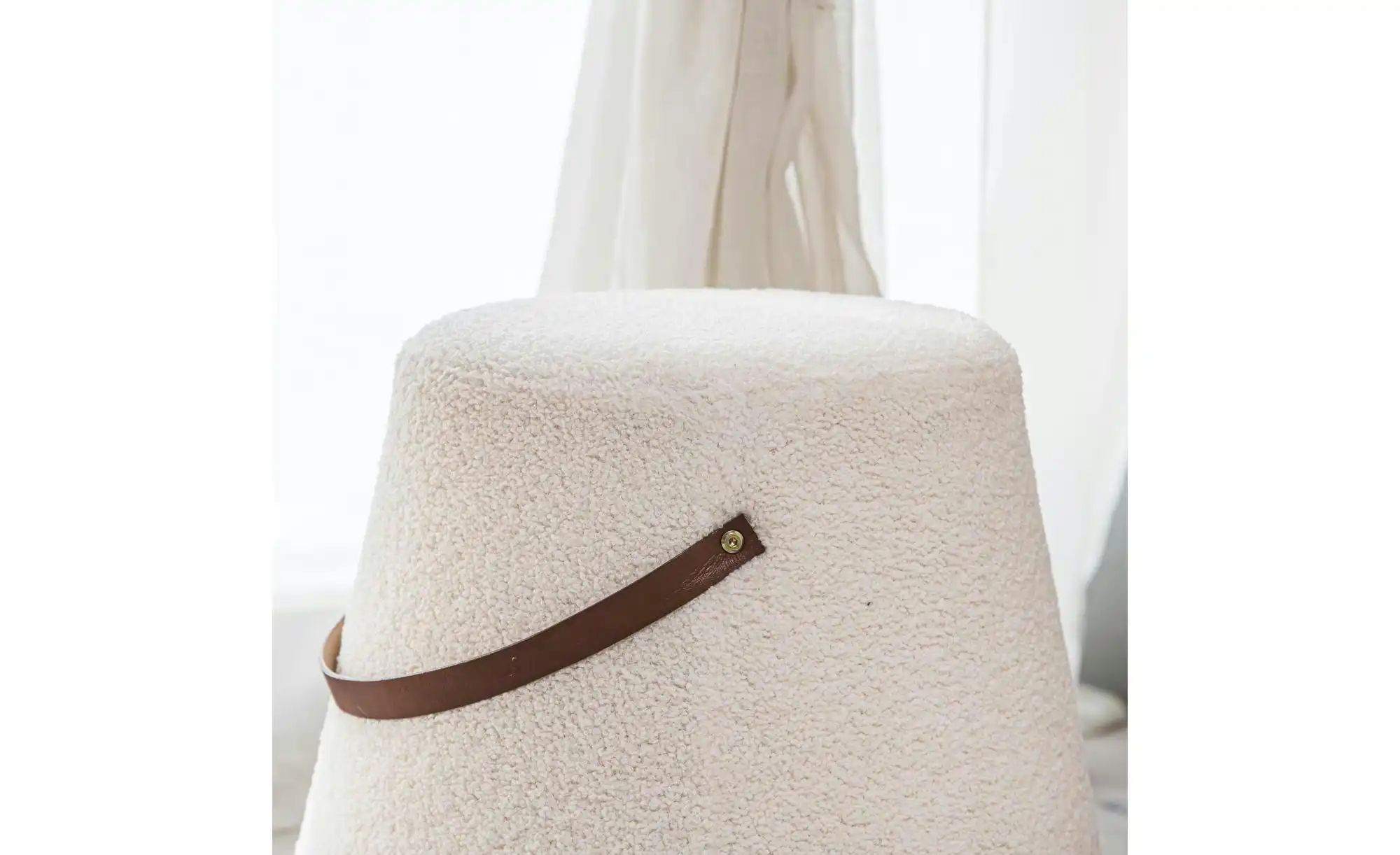 Thumbnail - Pouf   ¦ weiß ¦ Maße (cm): B: 42 H: 36 Polstermöbel > Hocker > Sitzpouf - Höffner