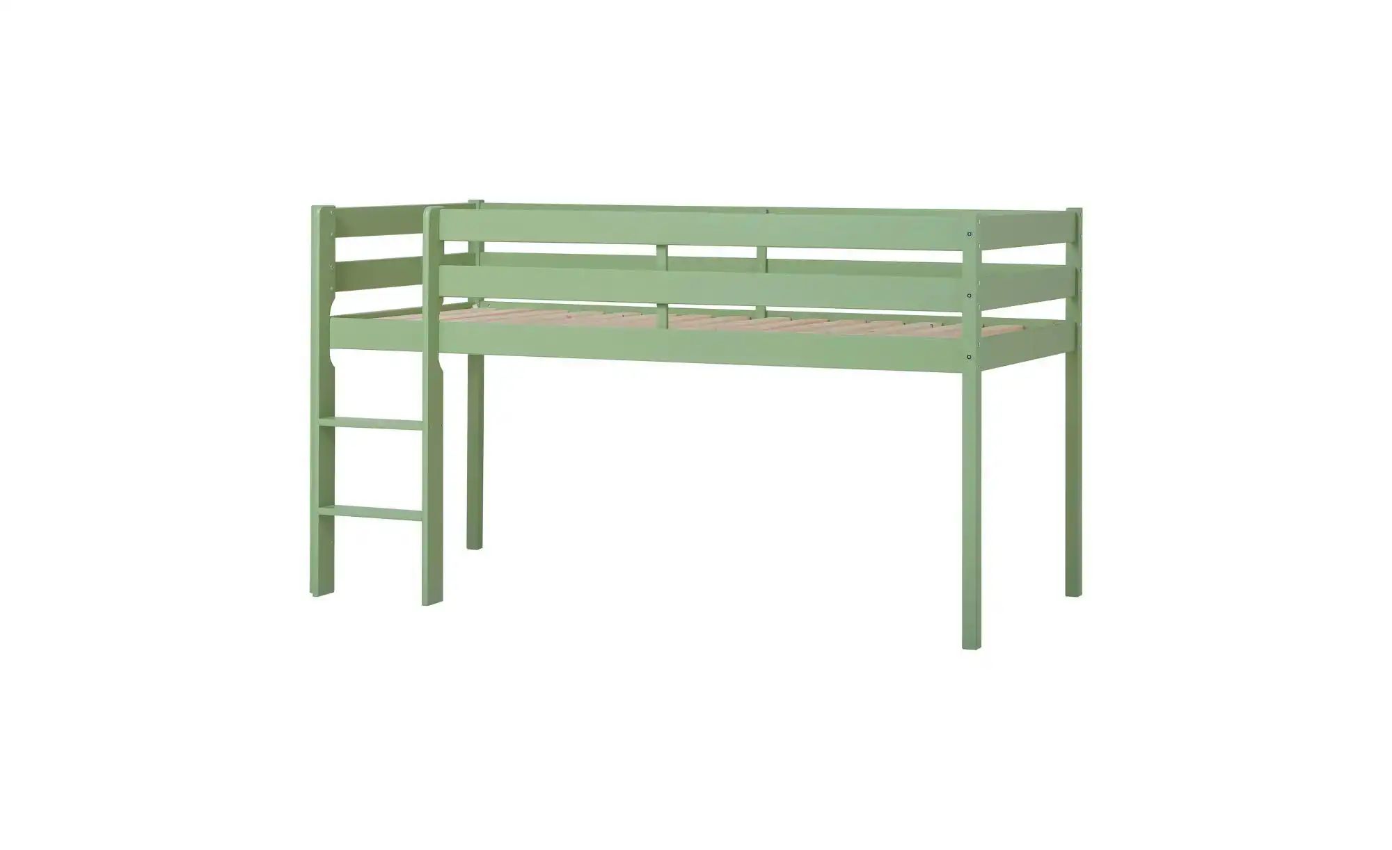Hoppekids Halbhochbett   ¦ grün ¦ Maße (cm): B: 96 H: 114 Betten > Bettgest günstig online kaufen