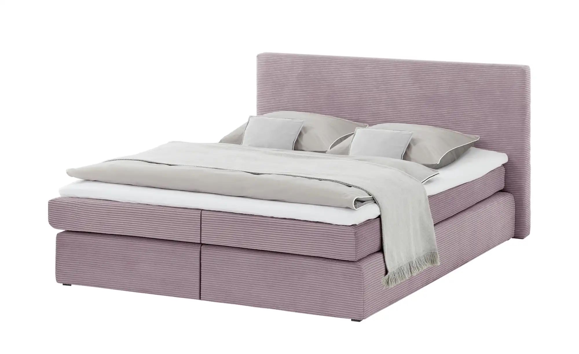 smart Boxspringbett in moderem Cordstoff Basic ¦ rosa/pink ¦ Maße (cm): B: günstig online kaufen