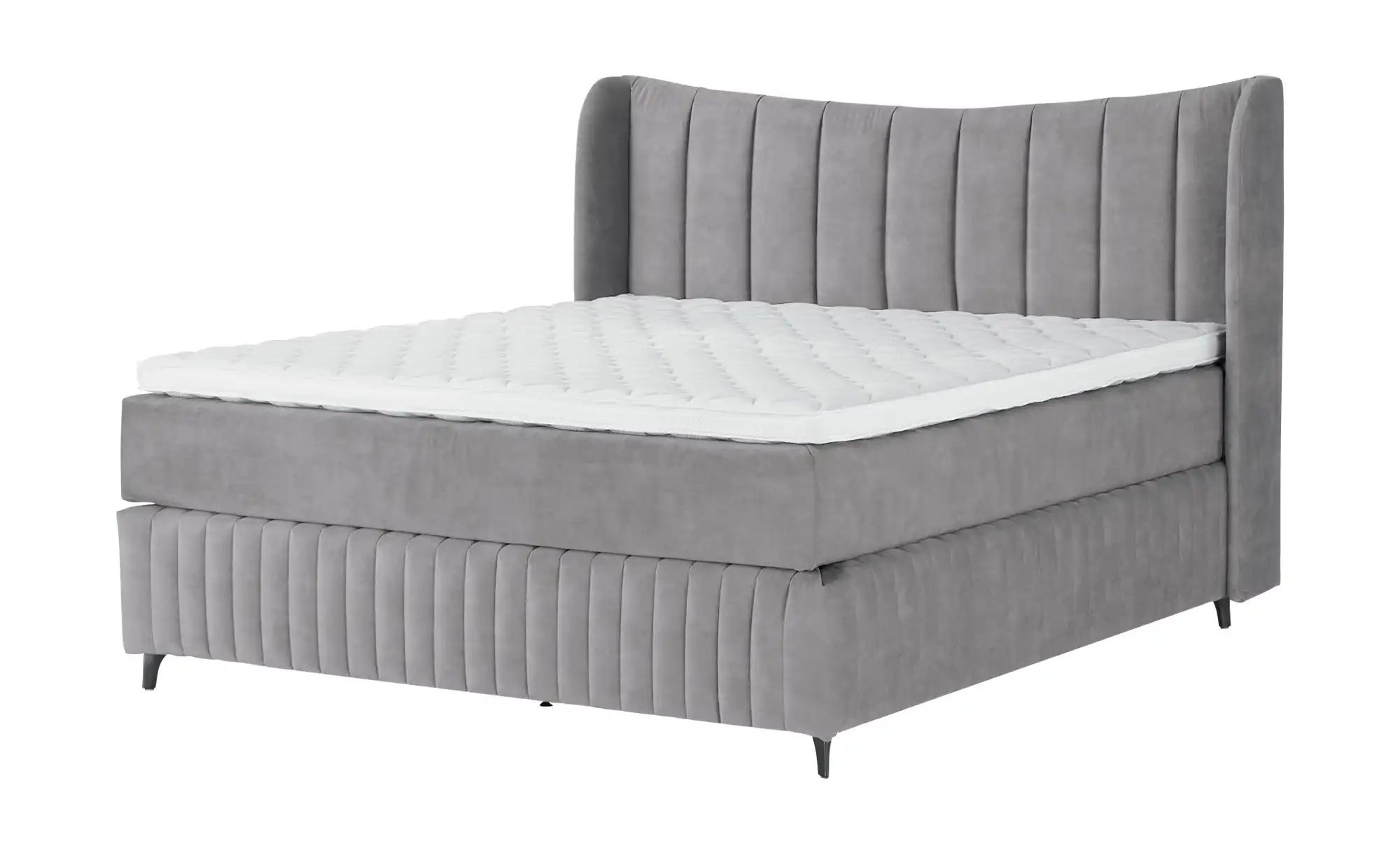 Kings and Queens Boxspringbett  Uldur ¦ grau ¦ Maße (cm): B: 194 H: 122 Bet günstig online kaufen