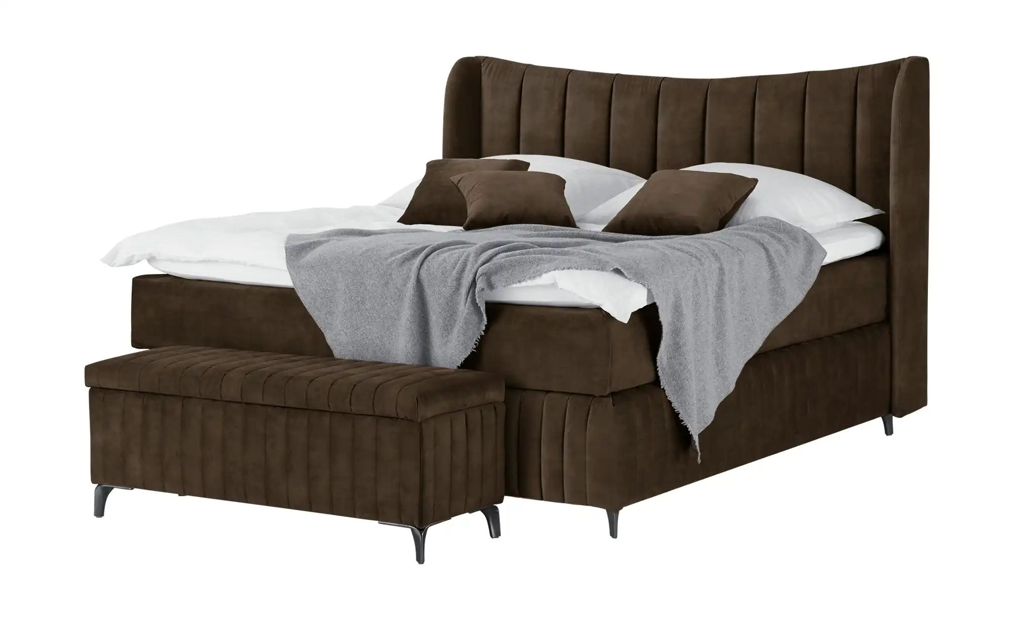 Kings and Queens Boxspringbett  Uldur ¦ braun ¦ Maße (cm): B: 194 H: 122 Be günstig online kaufen