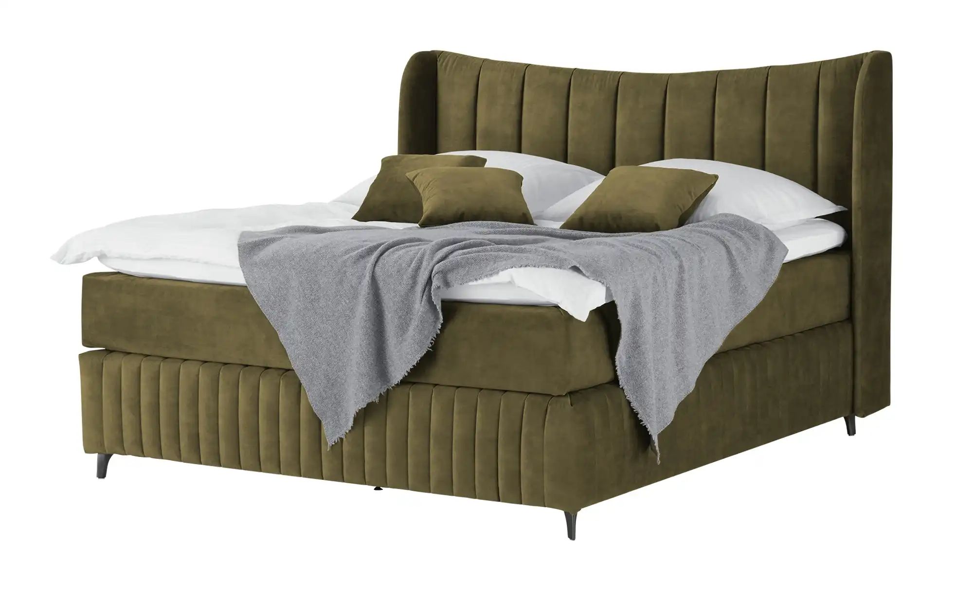 Kings and Queens Boxspringbett  Uldur ¦ grün ¦ Maße (cm): B: 194 H: 122 Bet günstig online kaufen