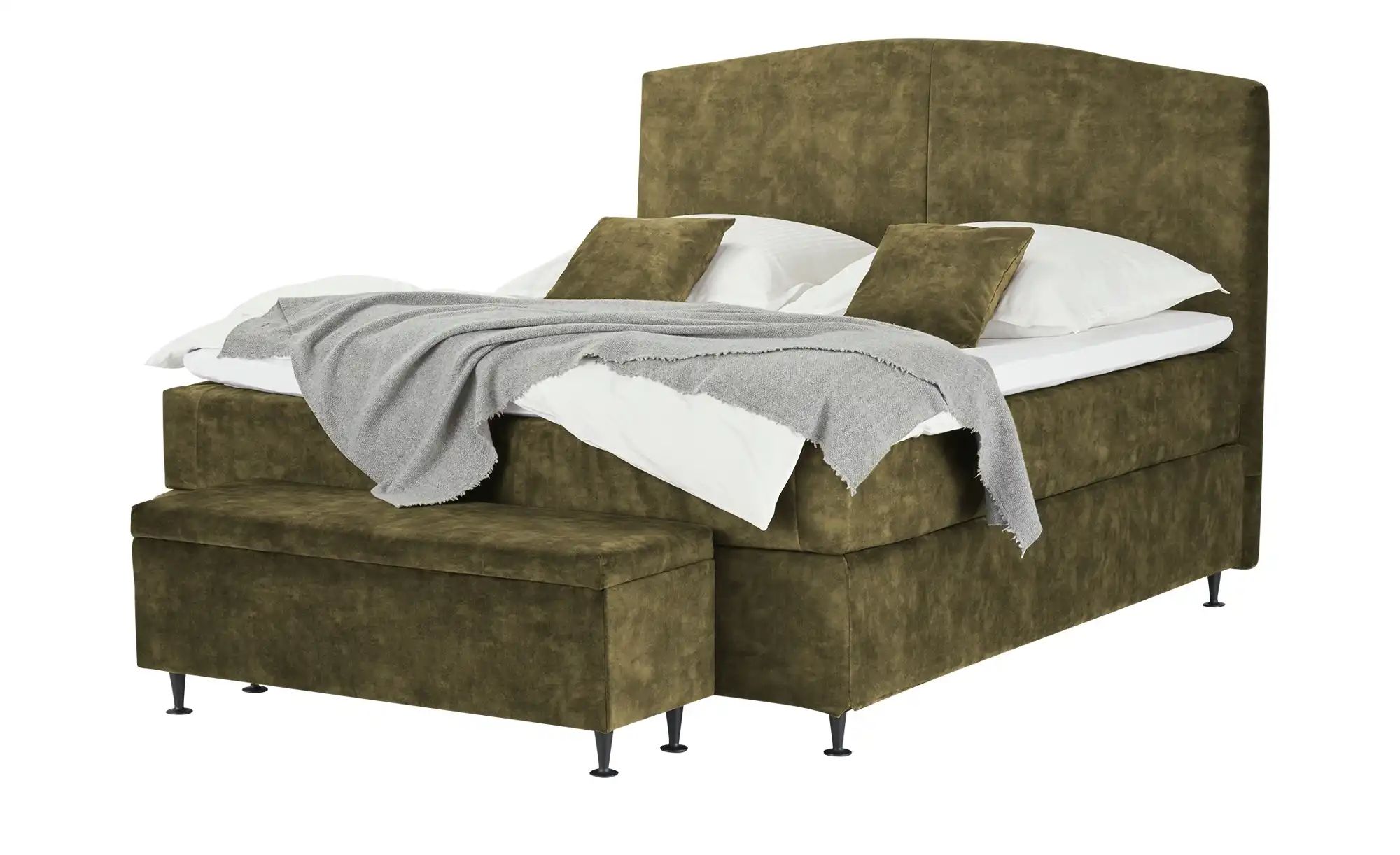 Kings and Queens Boxspringbett  Skyer ¦ grün ¦ Maße (cm): B: 184 H: 132 Bet günstig online kaufen