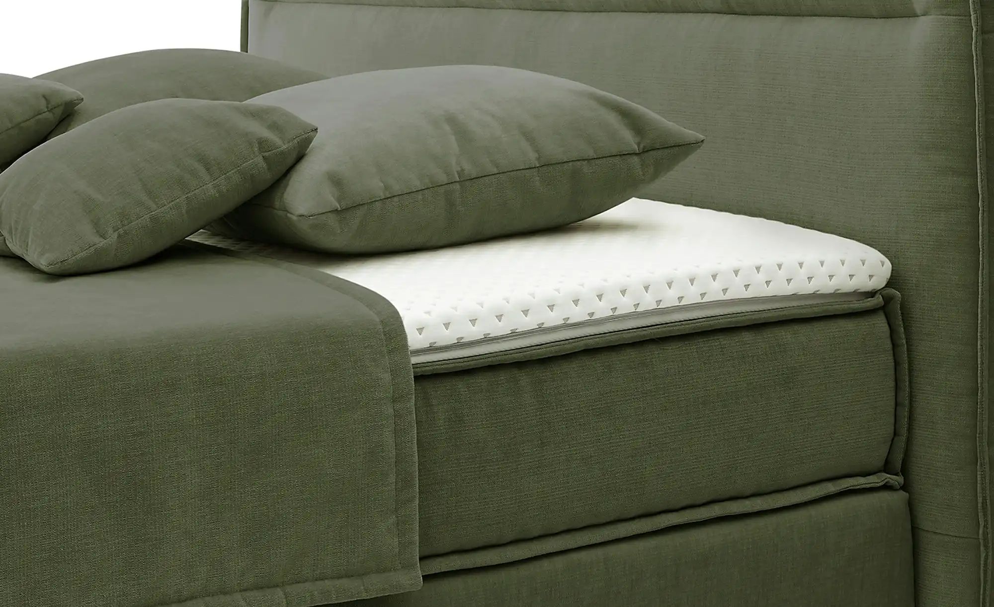 Musterring Boxspringbett  JustB! ¦ grün ¦ Maße (cm): B: 220 H: 115 Betten > günstig online kaufen