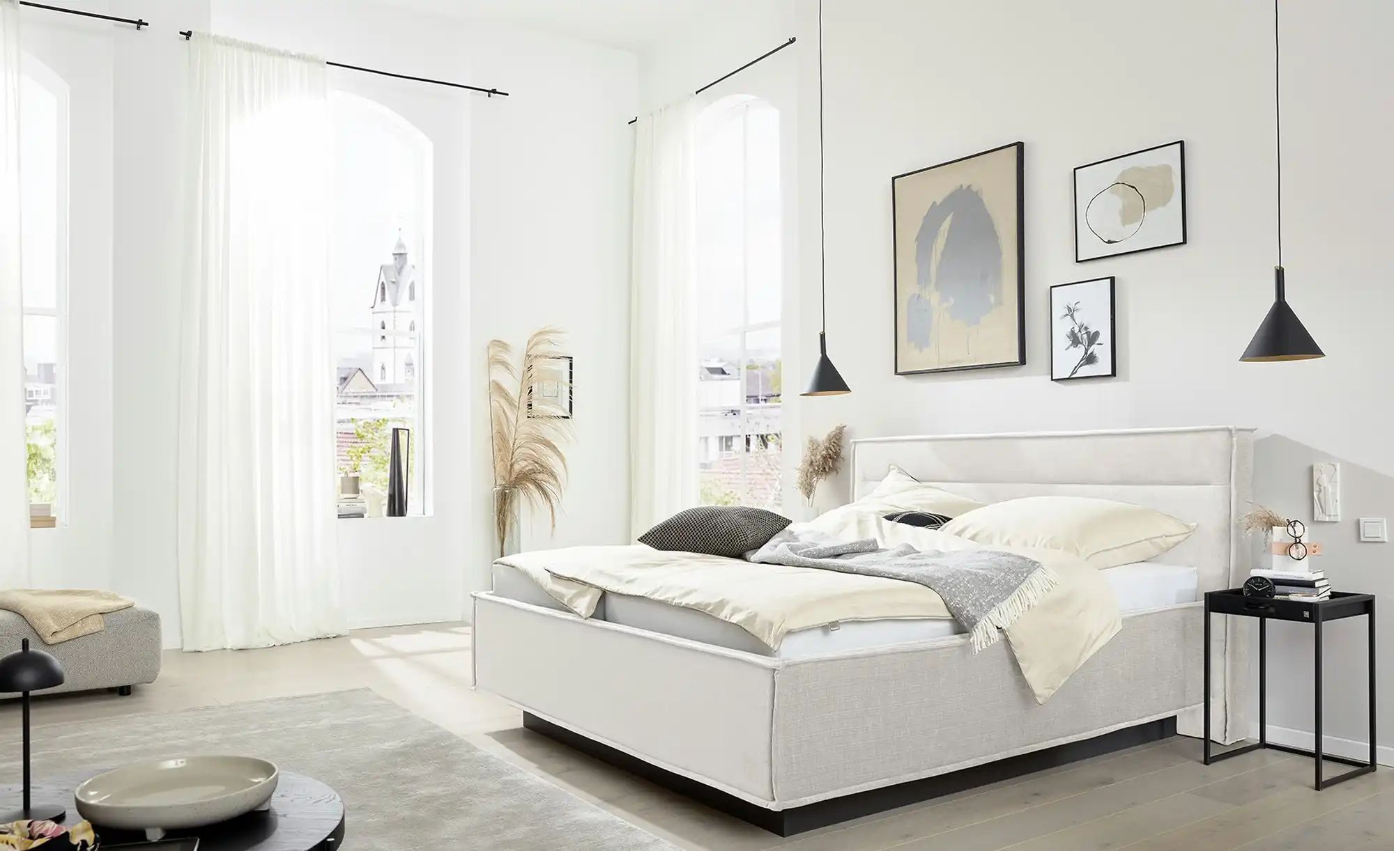 Thumbnail - Musterring Polsterbett  JustB! ¦ creme ¦ Maße (cm): B: 206 H: 115 Betten > Komfortbetten - Höffner