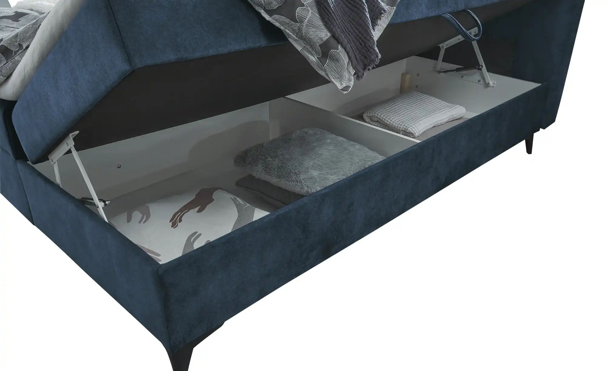 Thumbnail - Boxbett mit Bettkasten Melrose ¦ blau ¦ Maße (cm): B: 182 H: 109 Betten > Polsterbetten - Höffner