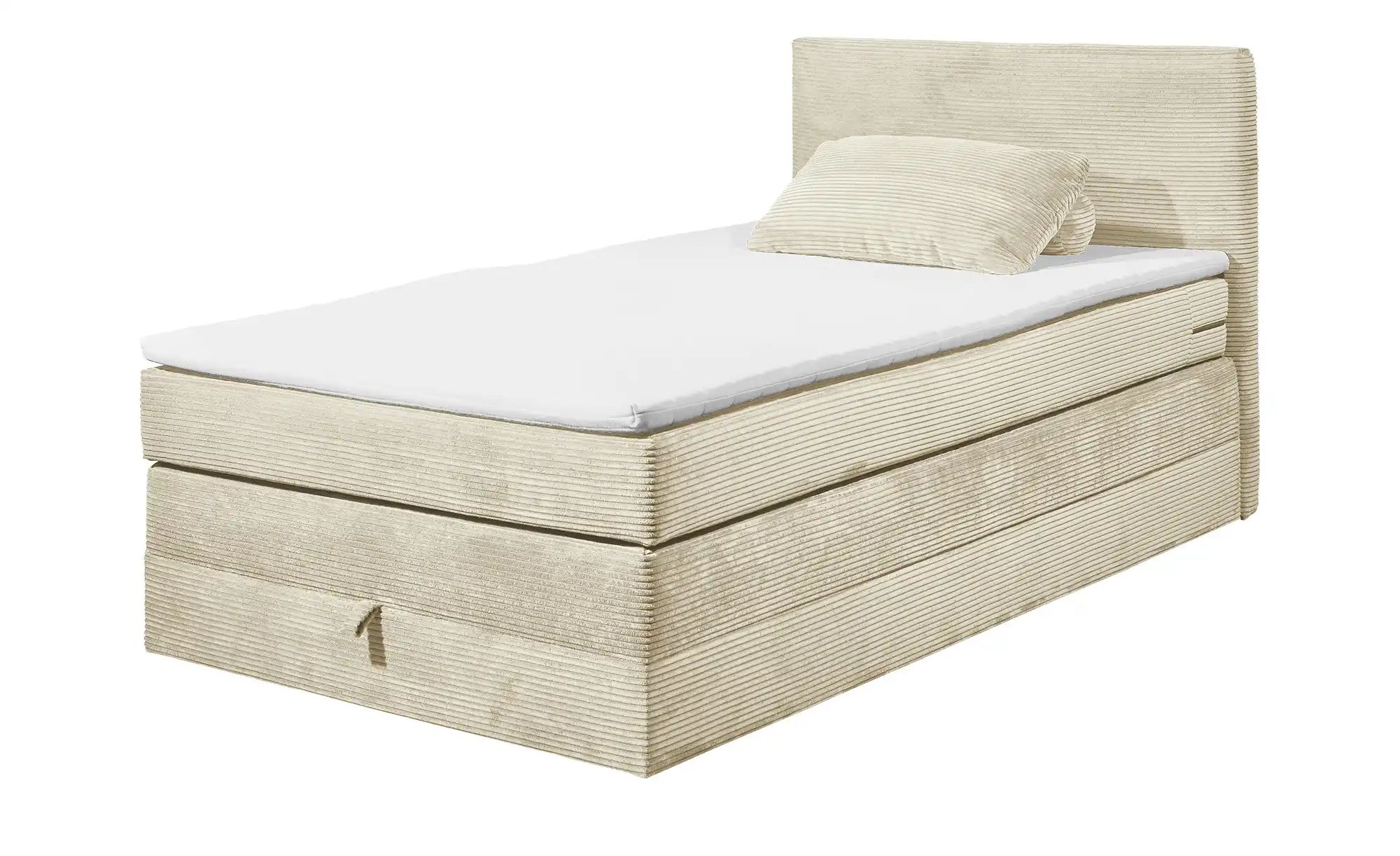 Boxspringbett  Lumb ¦ creme ¦ Maße (cm): B: 121 H: 107 T: 209 Betten > Einz günstig online kaufen