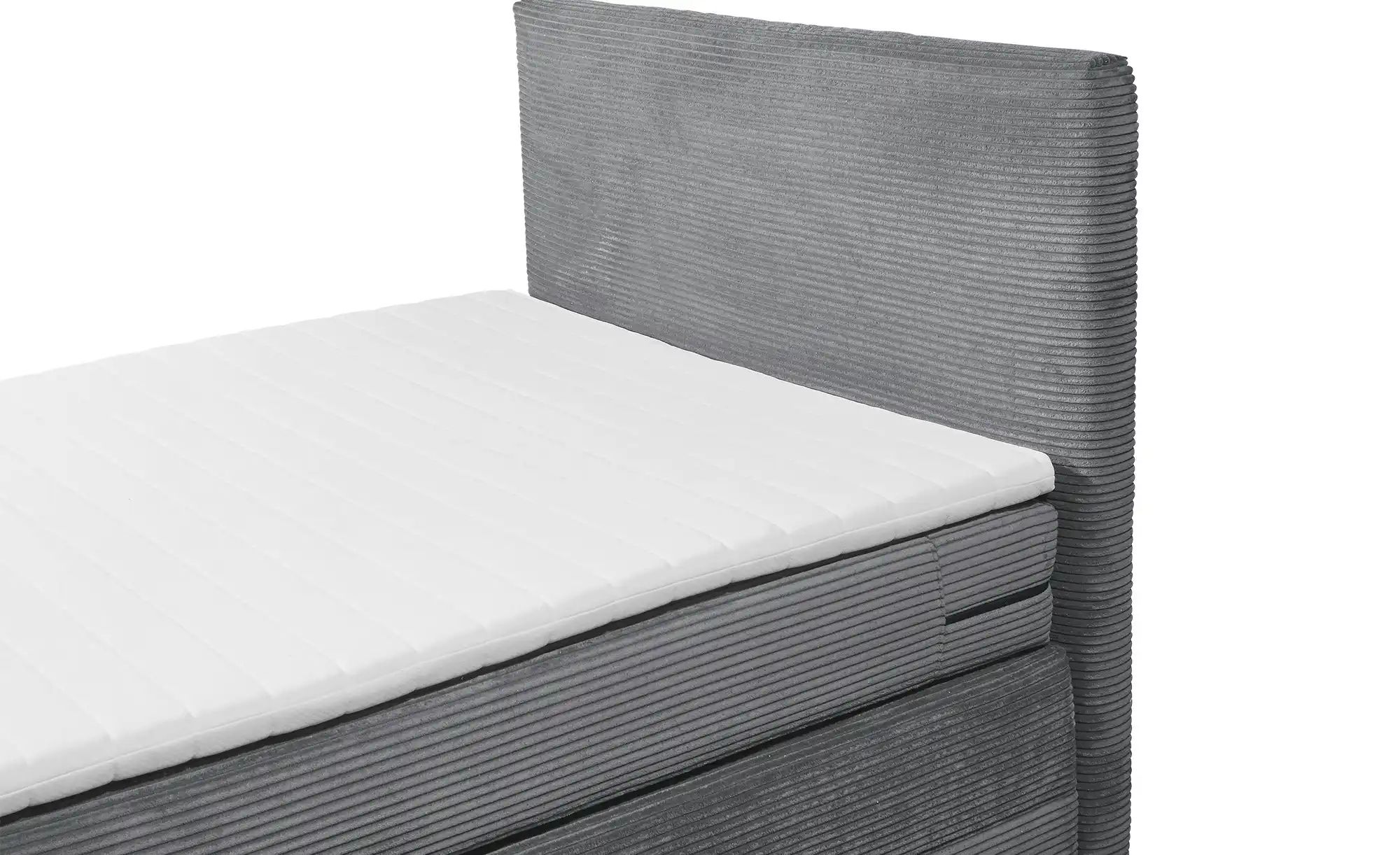 Boxspringbett  Lumb ¦ grau ¦ Maße (cm): B: 121 H: 107 T: 209 Betten > Einze günstig online kaufen