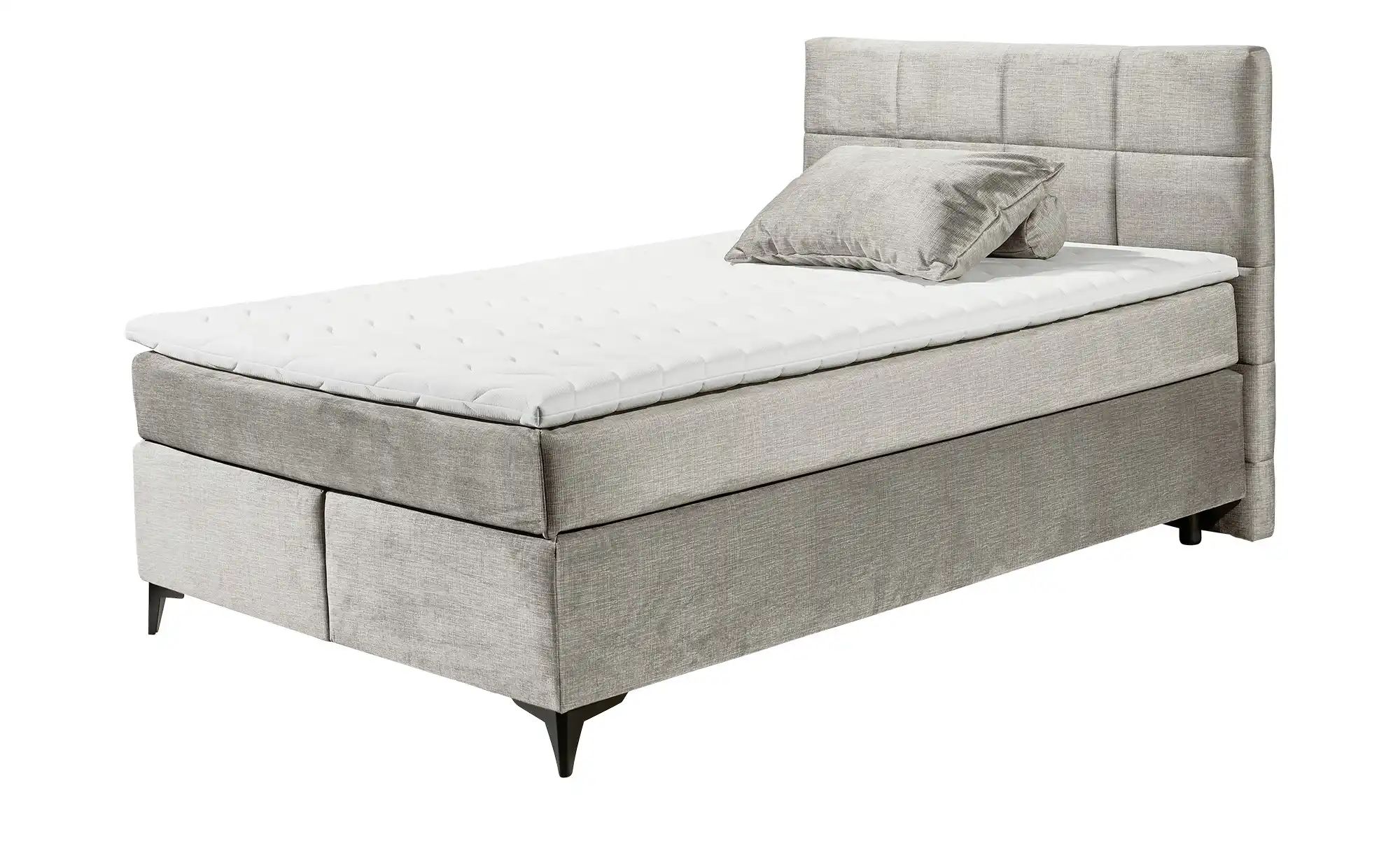 Boxspringbett  Navarra ¦ grau ¦ Maße (cm): B: 143 H: 113 Betten > Einzelbet günstig online kaufen