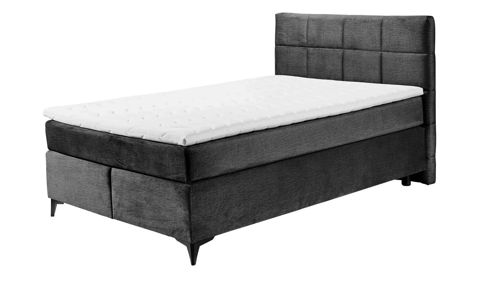 Boxspringbett  Navarra ¦ schwarz ¦ Maße (cm): B: 143 H: 113 Betten > Einzel günstig online kaufen