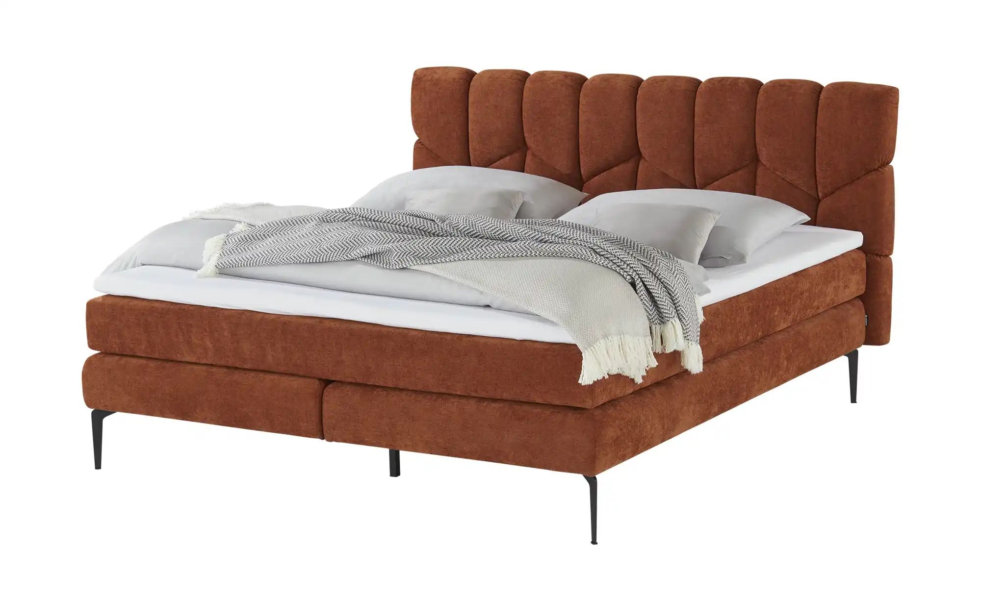 switch Boxspringbett  Bari ¦ orange ¦ Maße (cm): B: 195 H: 110 Betten > Box günstig online kaufen