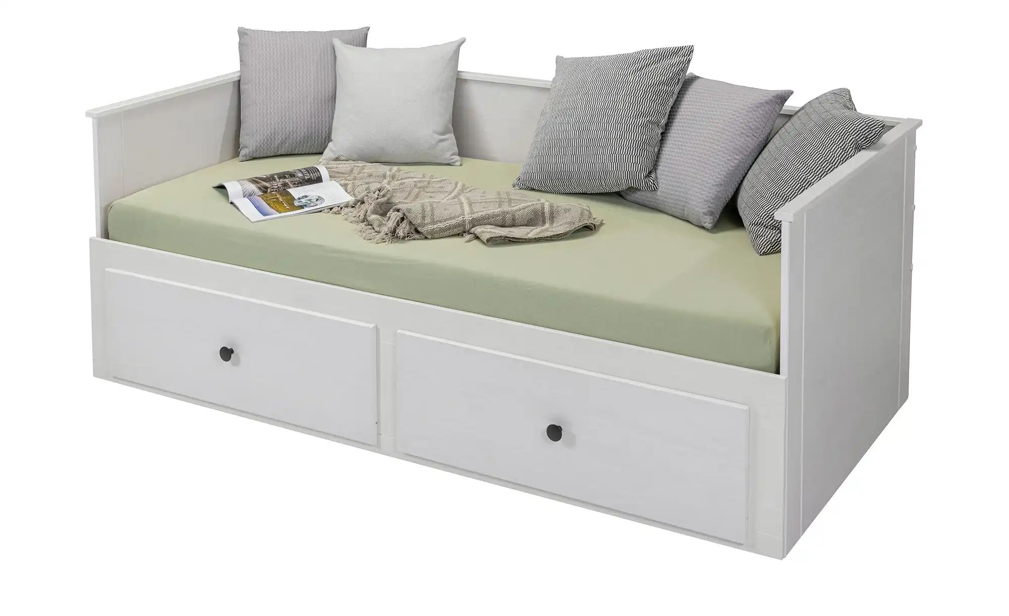 Tagesbett mit Ausziehfunktion  Merton ¦ weiß ¦ Maße (cm): B: 96 H: 75 Bette günstig online kaufen