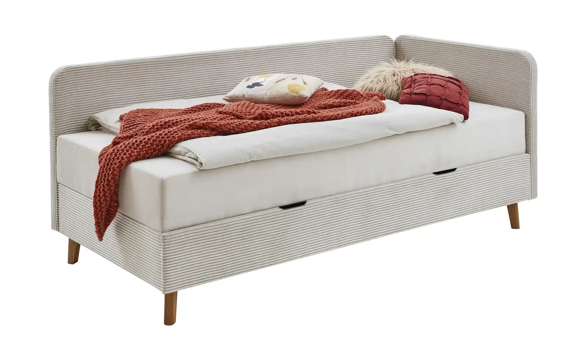 Polsterliege in Cord Carlotta ¦ beige ¦ Maße (cm): B: 100 H: 84 Polstermöbe günstig online kaufen