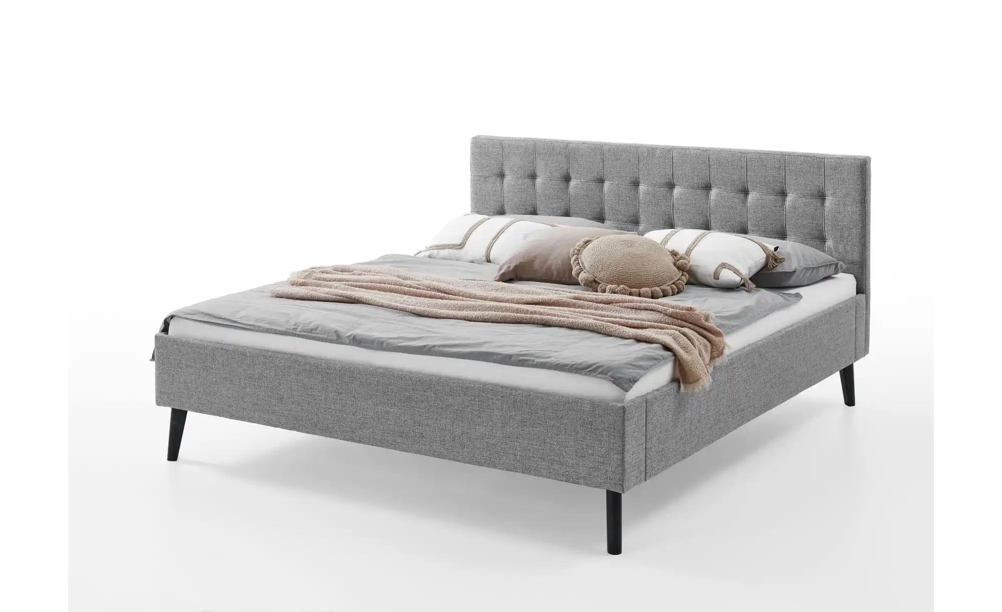 Polsterbett  Aldridge ¦ grau ¦ Maße (cm): B: 186 H: 100 Betten > Polsterbet günstig online kaufen
