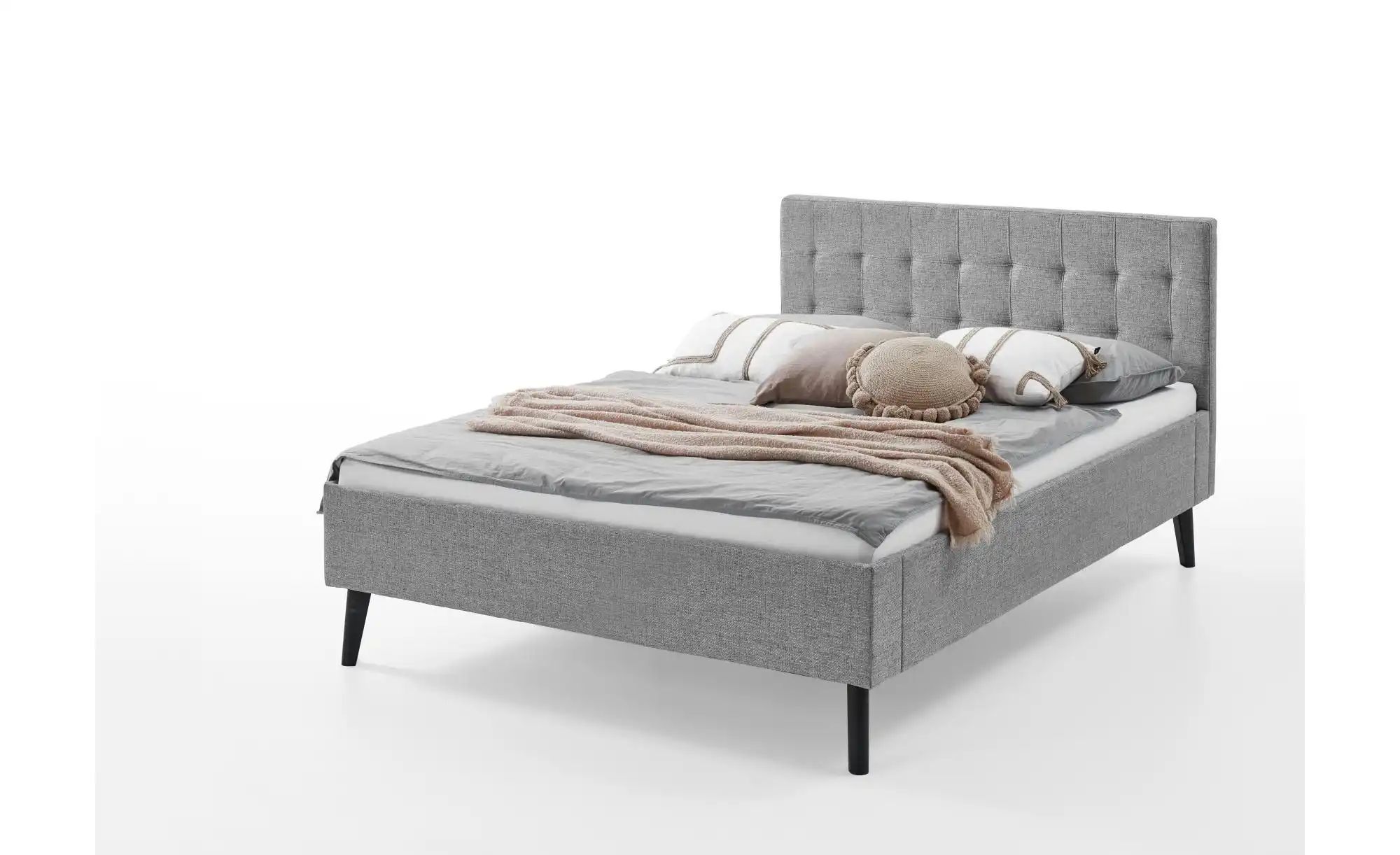 Polsterbett  Aldridge ¦ grau ¦ Maße (cm): B: 146 H: 100 Betten > Polsterbet günstig online kaufen