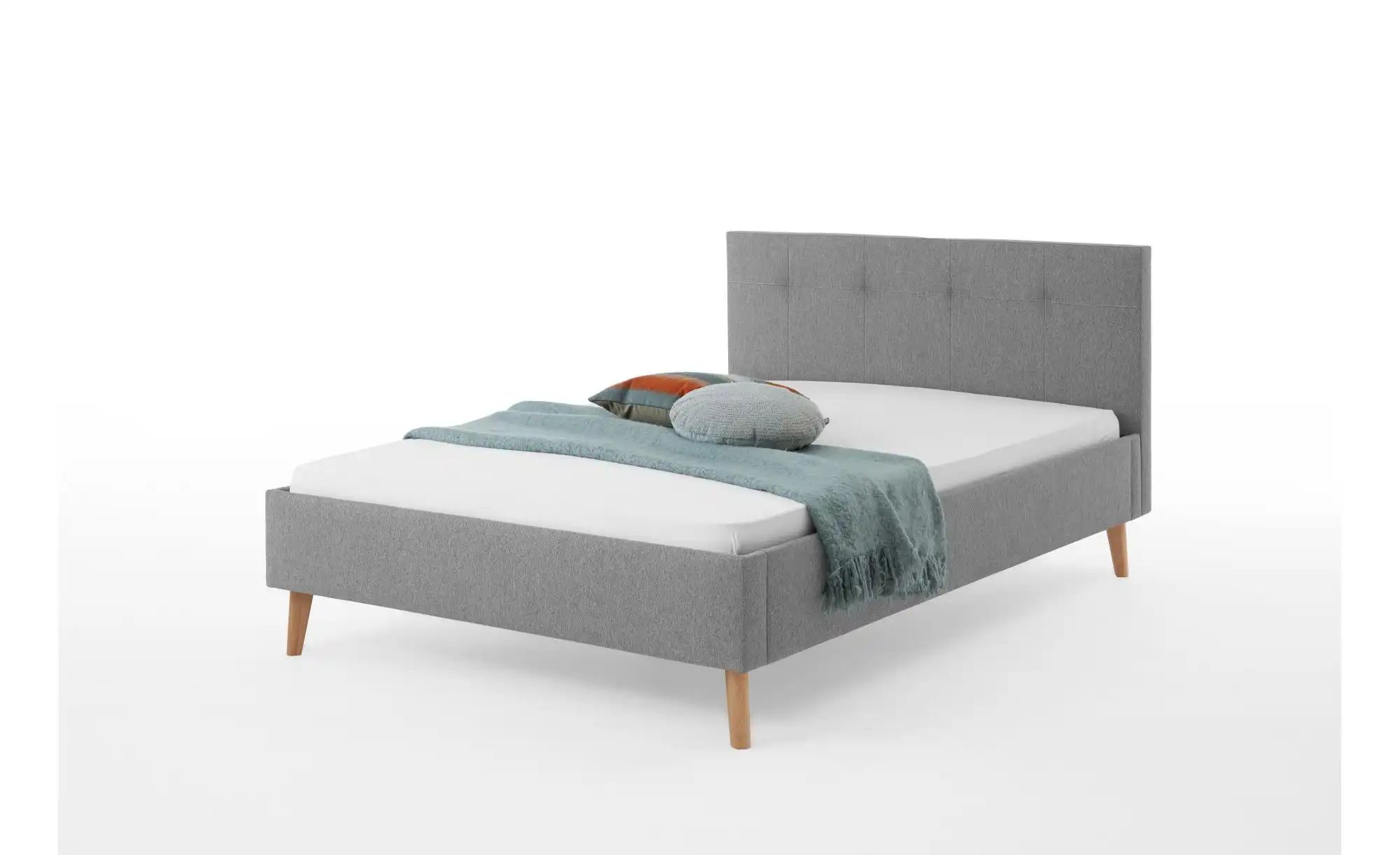 Polsterbett  Beeston ¦ grau ¦ Maße (cm): B: 146 H: 100 Betten > Polsterbett günstig online kaufen