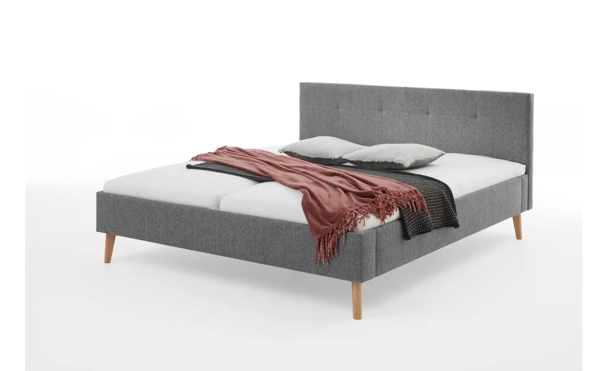 Polsterbett  Beeston ¦ grau ¦ Maße (cm): B: 186 H: 100 Betten > Polsterbett günstig online kaufen
