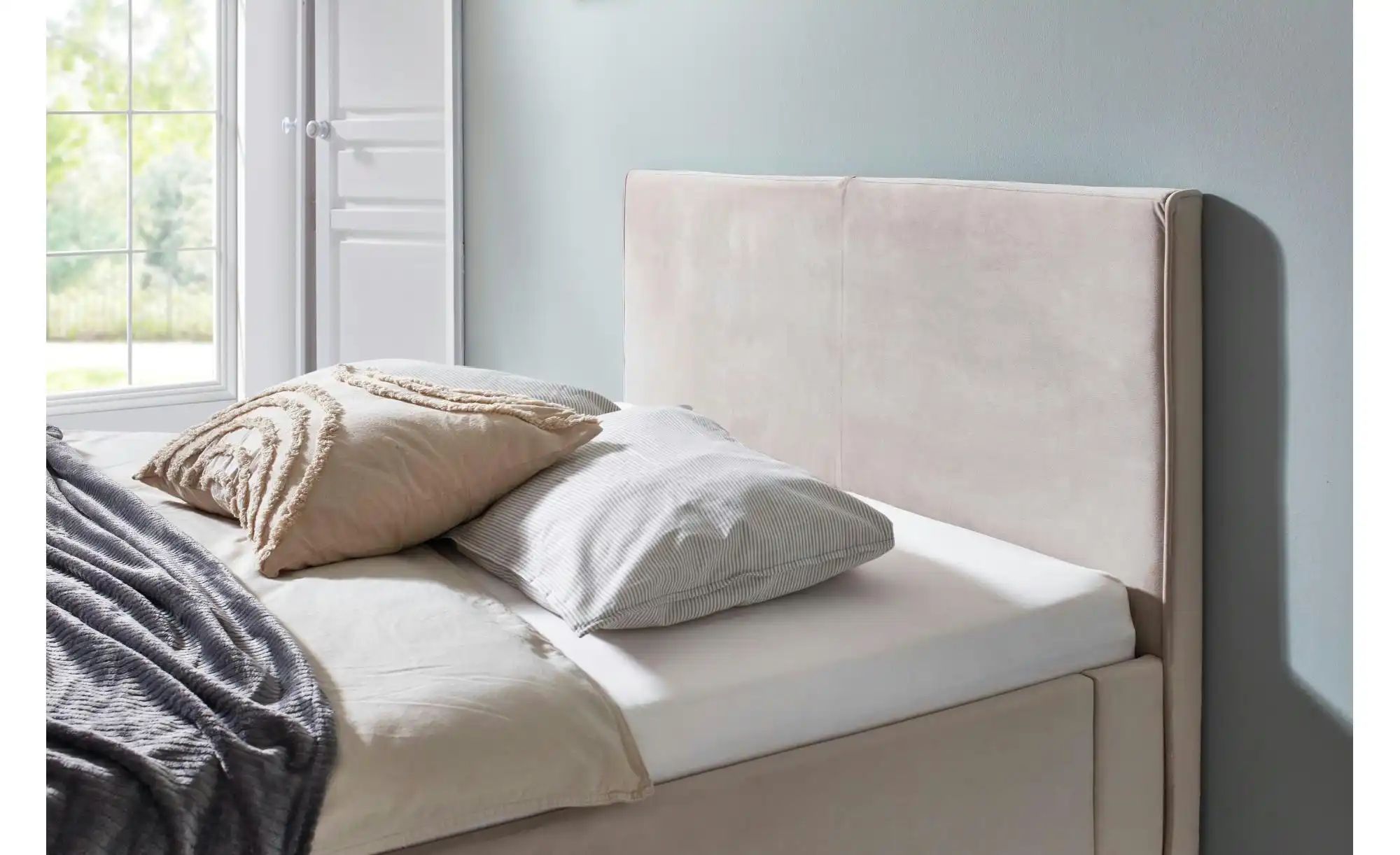 Polsterbett  Chelsea ¦ beige ¦ Maße (cm): B: 146 H: 100 Betten > Polsterbet günstig online kaufen