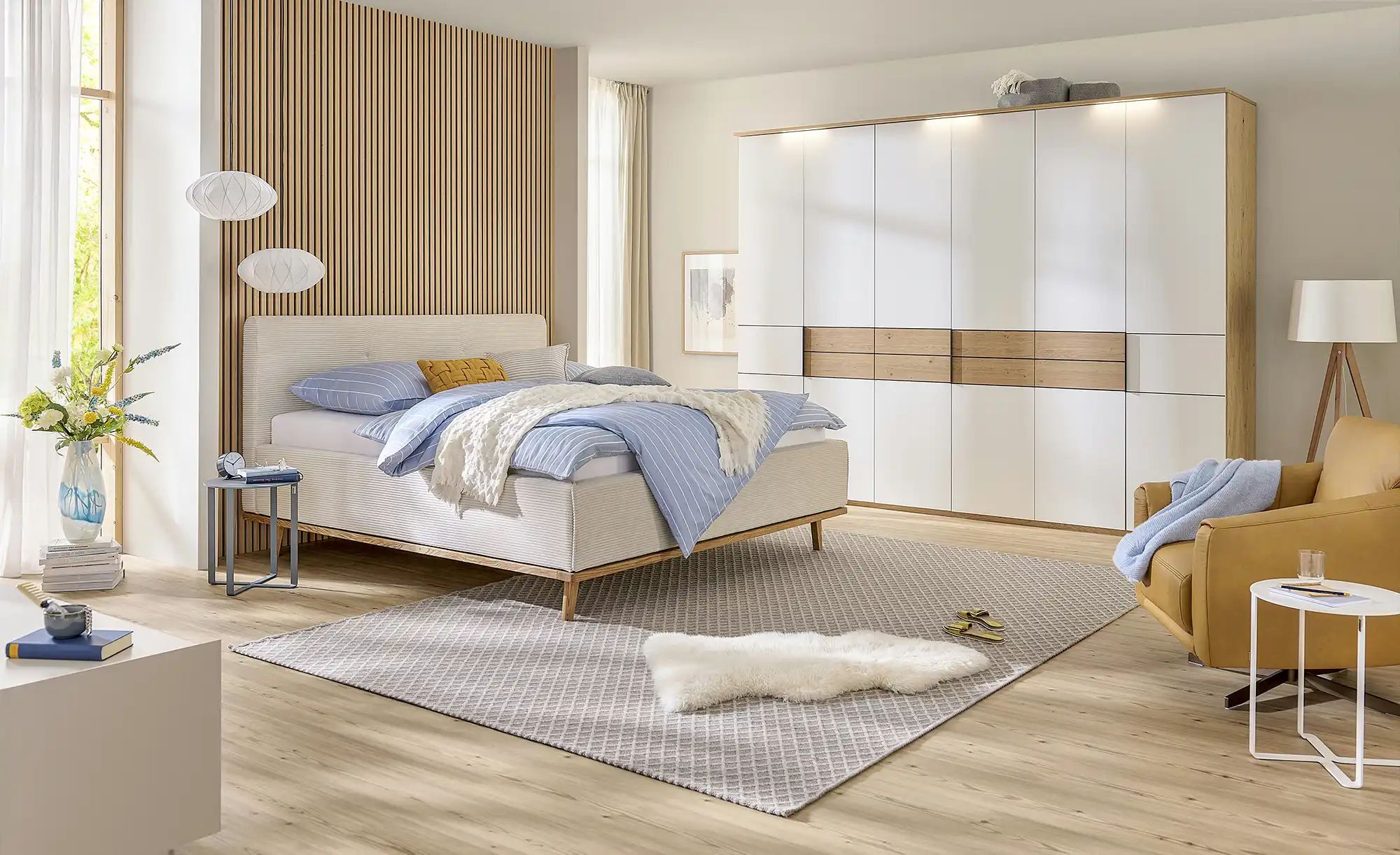 Musterring Polsterbett mit Bettkasten Delphi Cord ¦ beige ¦ Maße (cm): B: 1 günstig online kaufen