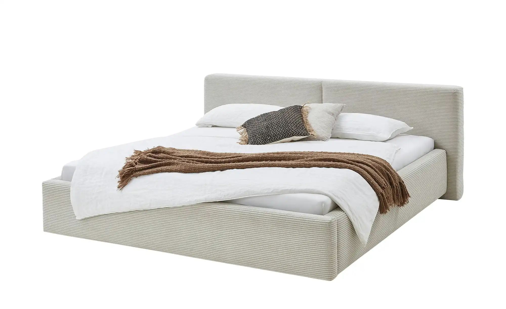 Polsterbett mit Bettkasten  Colville ¦ beige ¦ Maße (cm): B: 218 H: 82 Bett günstig online kaufen