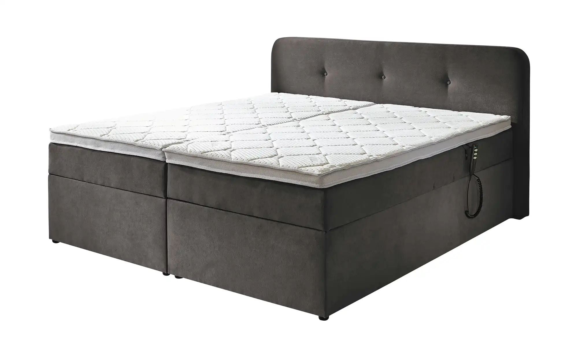 Boxbett elektrisch mit Stauraum  Rutland ¦ grau ¦ Maße (cm): B: 190 H: 104 günstig online kaufen