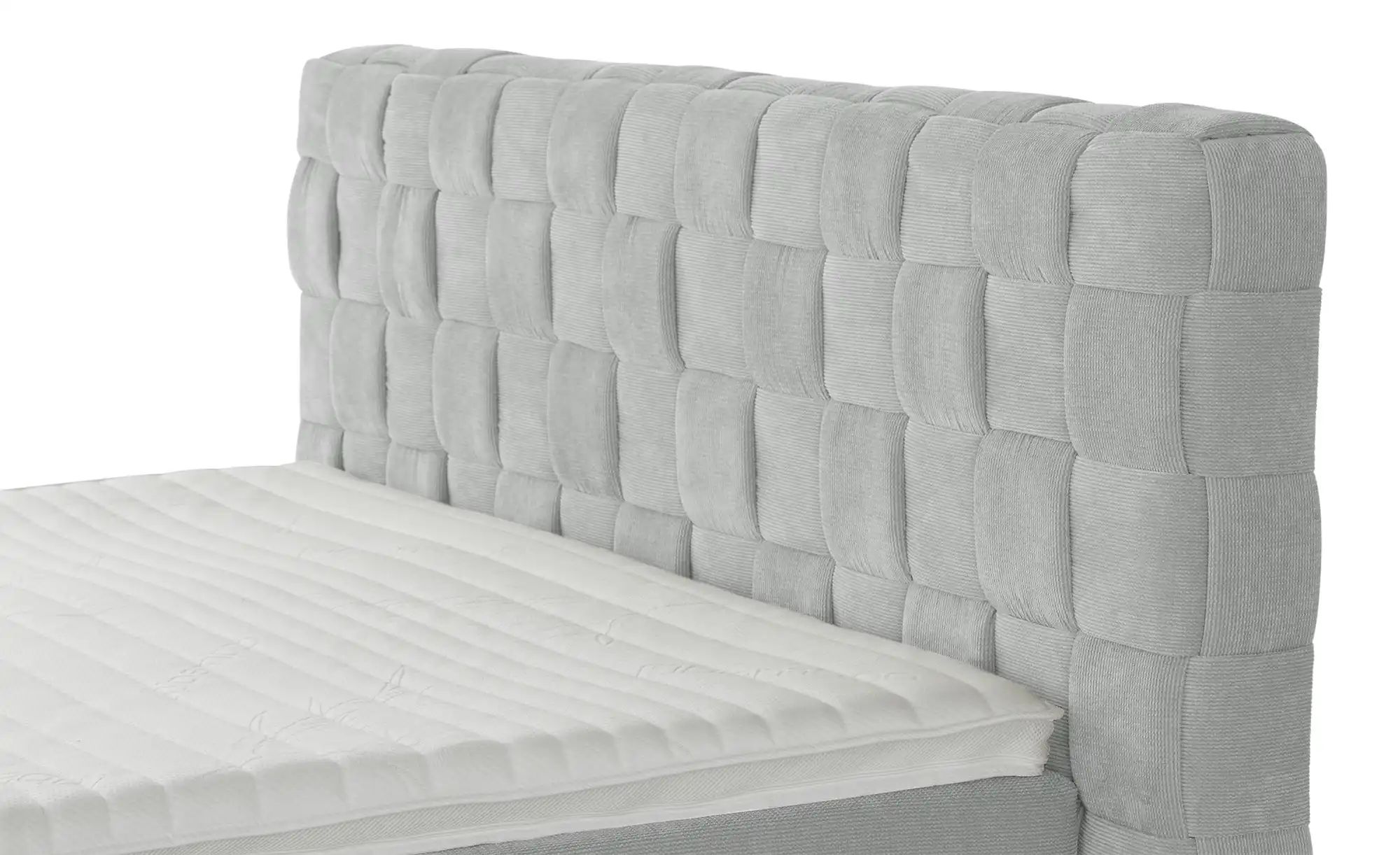 Wohnwert Boxspringbett  Tefla ¦ grau ¦ Maße (cm): B: 182 H: 132,5 Betten > günstig online kaufen