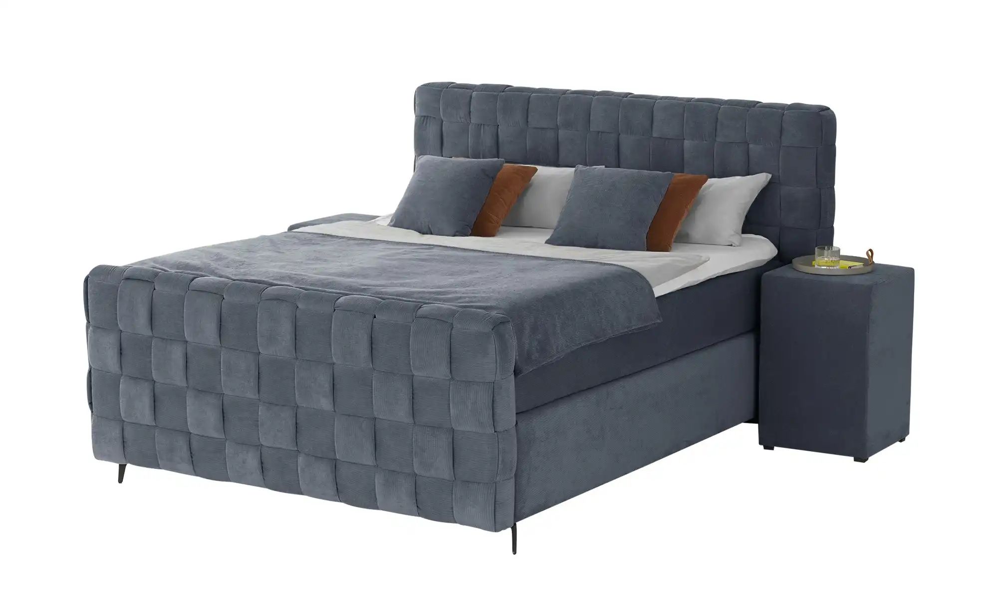 Wohnwert Boxspringbett  Tefla ¦ grau ¦ Maße (cm): B: 182 H: 132,5 Betten > günstig online kaufen