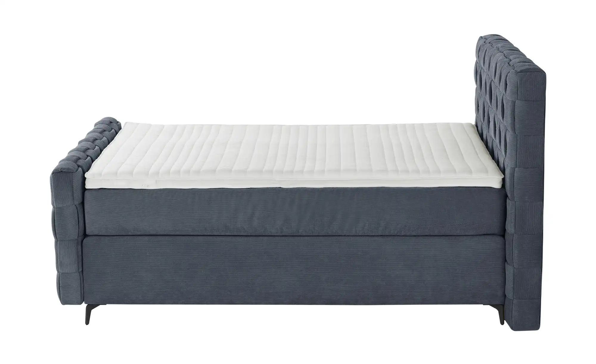 Wohnwert Boxspringbett  Tefla ¦ grau ¦ Maße (cm): B: 182 H: 132,5 Betten > günstig online kaufen