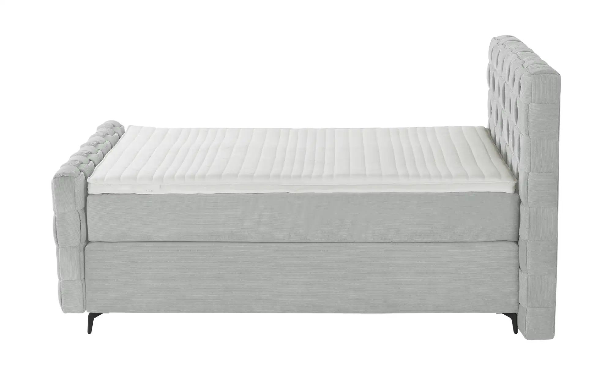 Wohnwert Boxspringbett  Tefla ¦ grau ¦ Maße (cm): B: 182 H: 132,5 Betten > günstig online kaufen