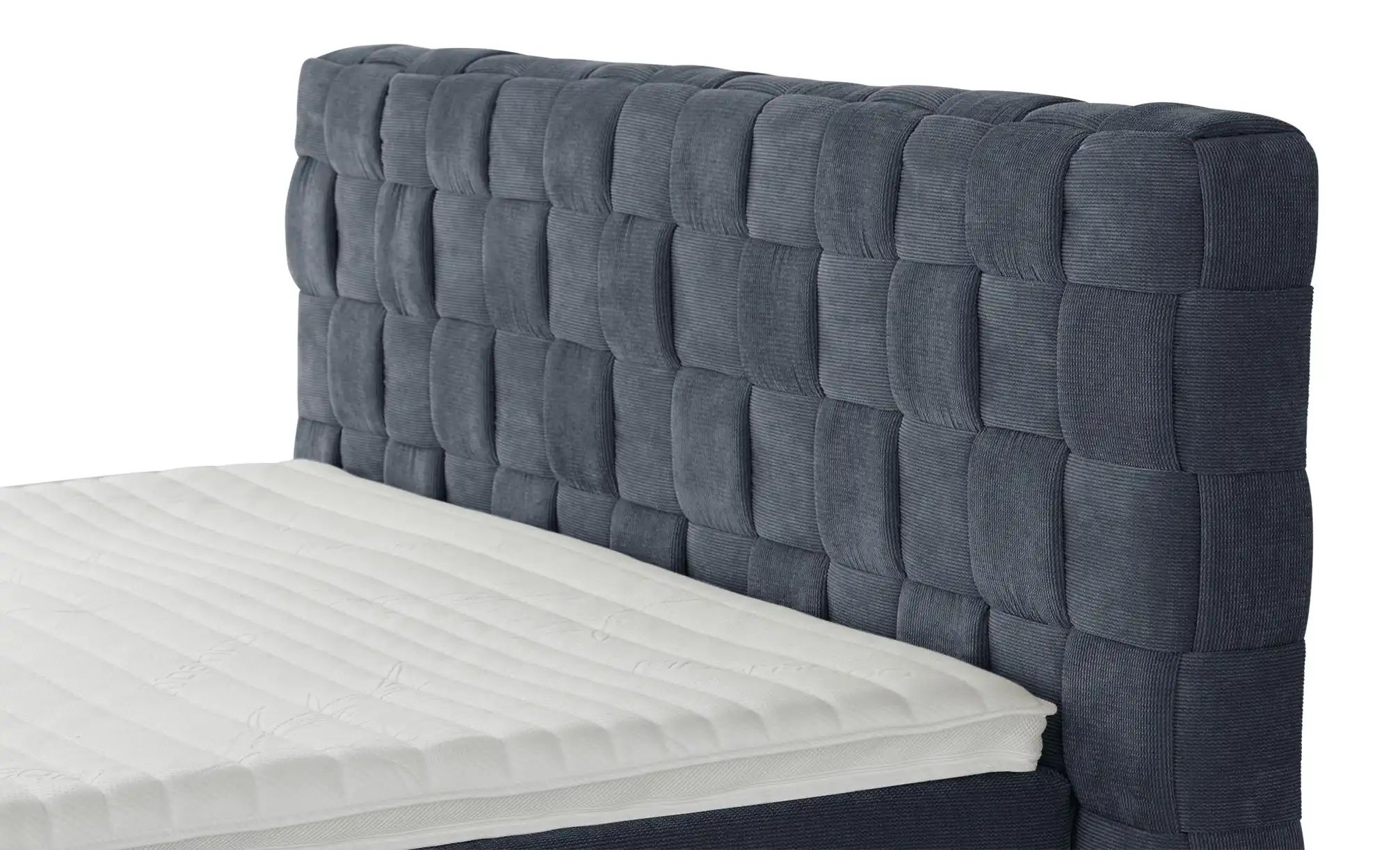 Wohnwert Boxspringbett  Tefla ¦ grau ¦ Maße (cm): B: 182 H: 132,5 Betten > günstig online kaufen