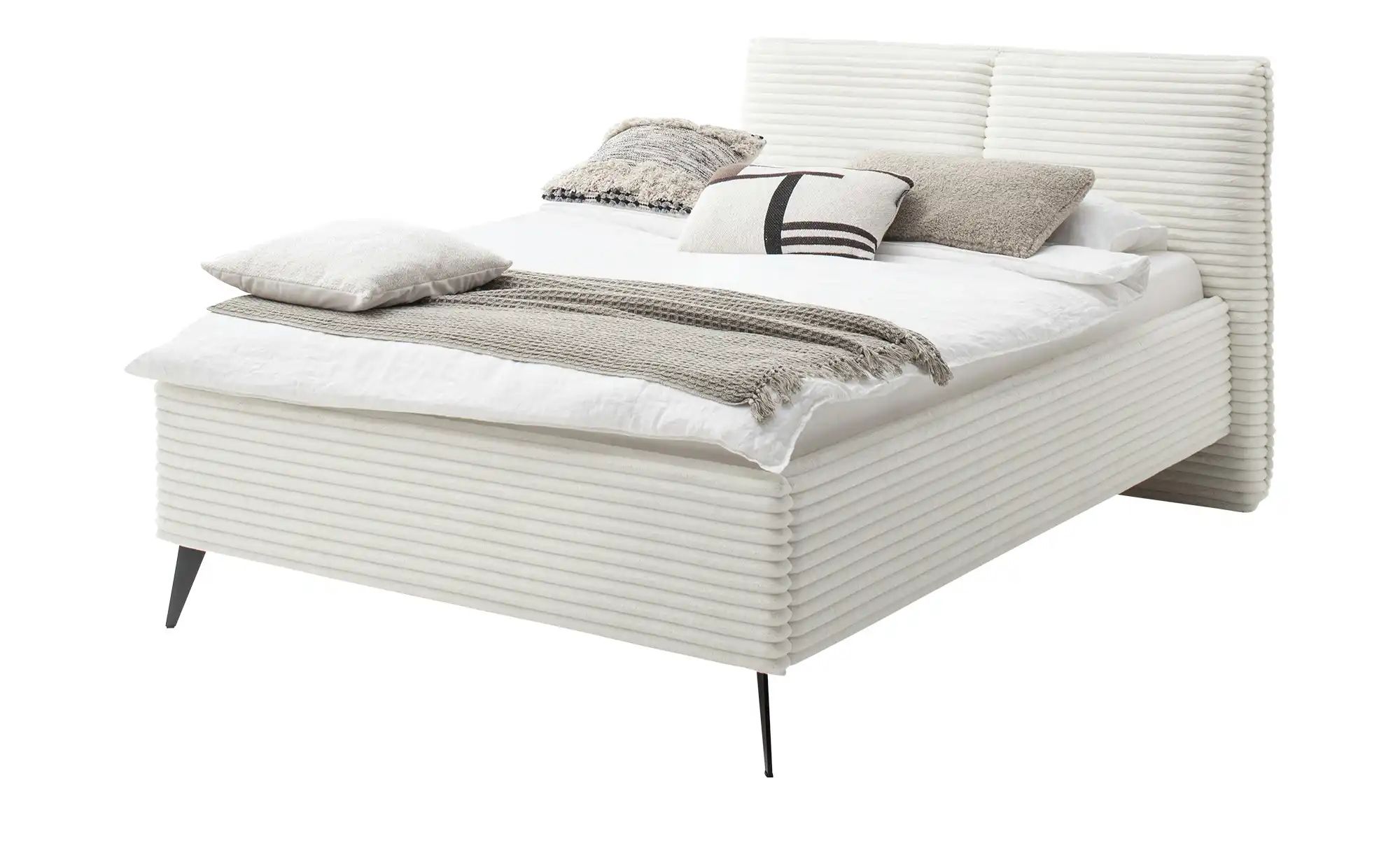 Polsterbettgestell flauschiger Mega-Cord Bezug Matera ¦ Maße (cm): B: 167 H günstig online kaufen