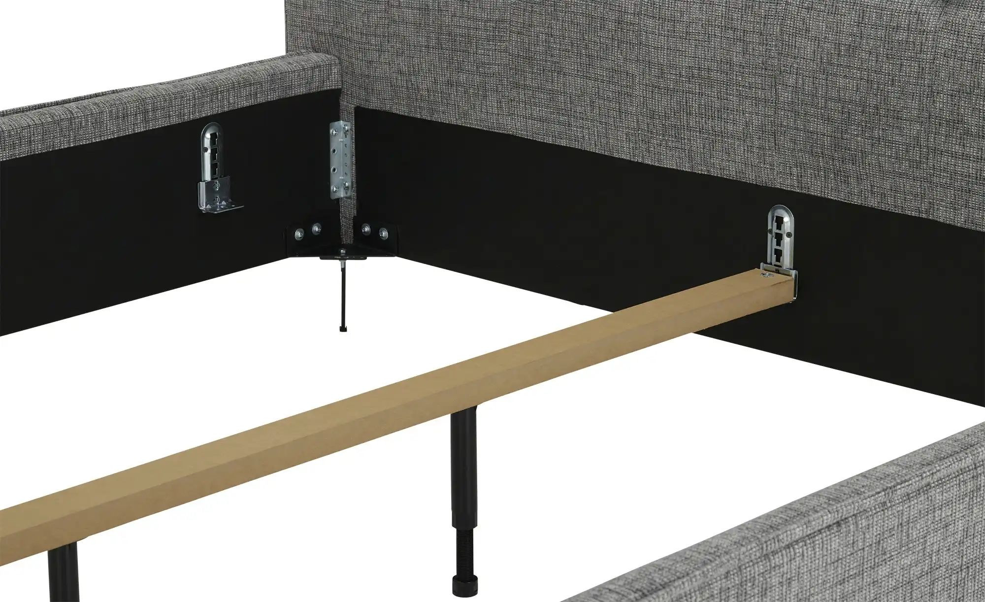 Polsterbettgestell  Alicante ¦ grau ¦ Maße (cm): B: 208 H: 110 Betten > Kom günstig online kaufen