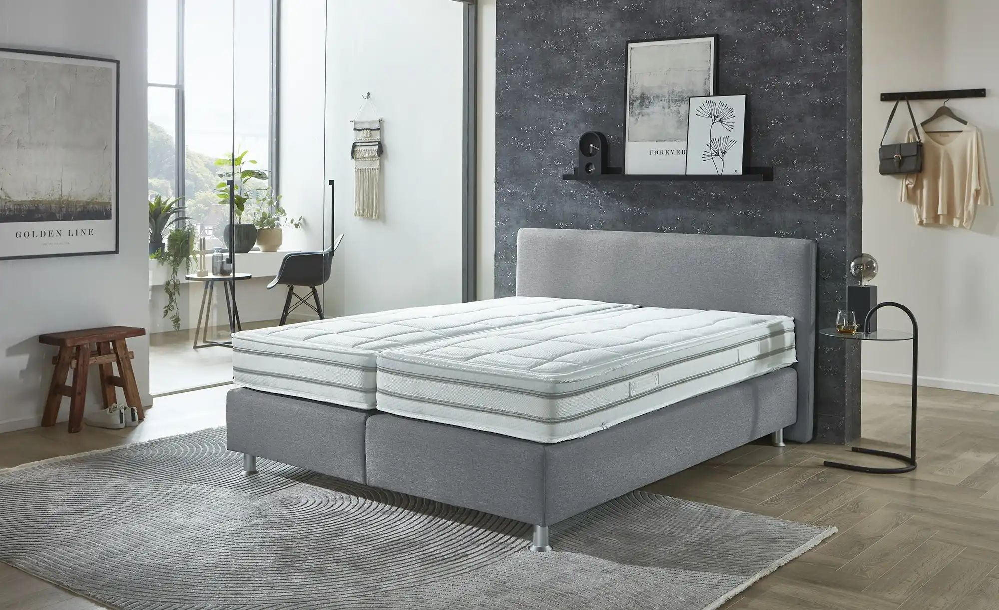 vanDoorn Boxspringbett Wendematratze Flexline 2.0 ¦ grau ¦ Maße (cm): B: 17 günstig online kaufen