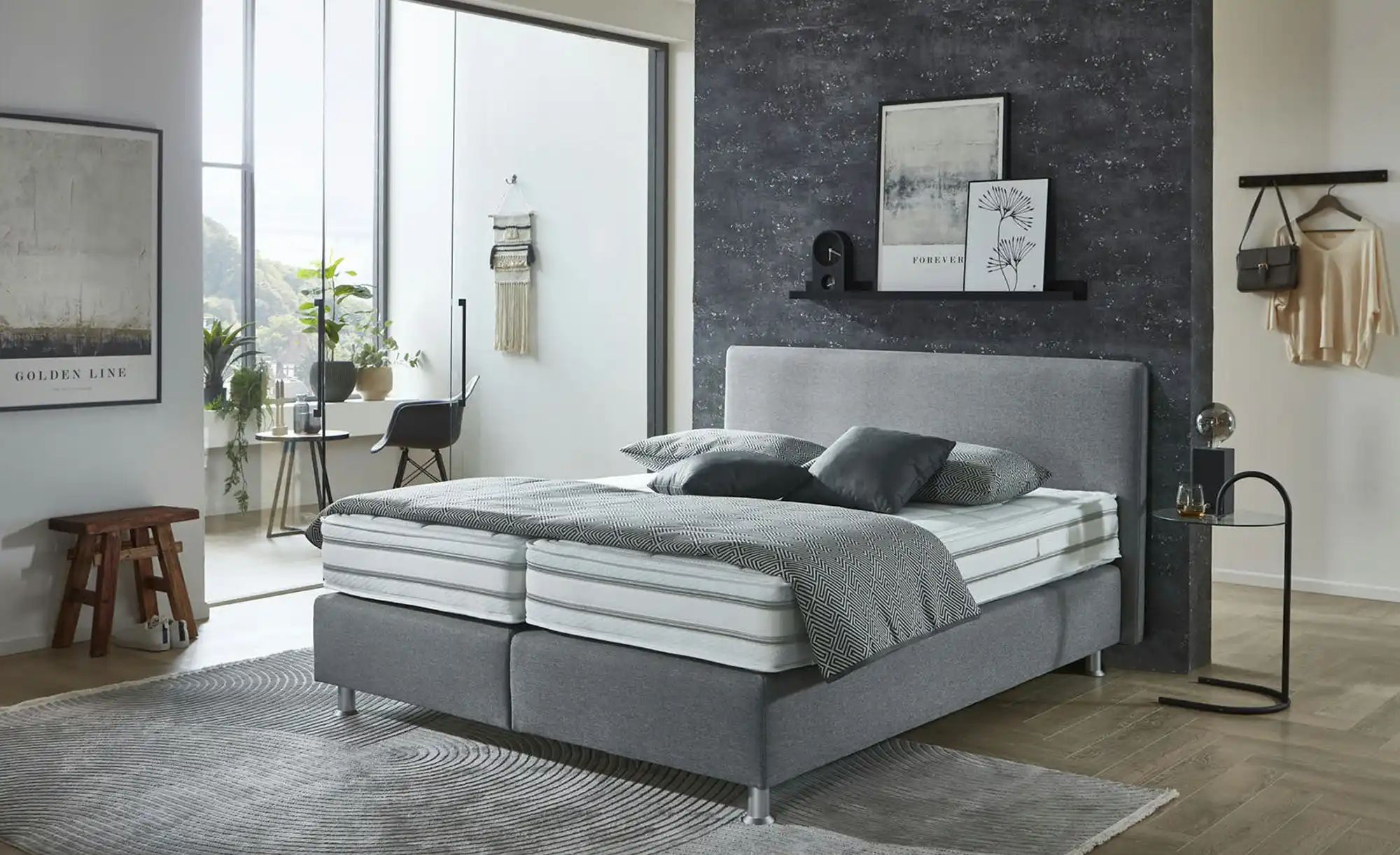 vanDoorn Boxspringbett Wendematratze Flexline 2.0 ¦ grau ¦ Maße (cm): B: 17 günstig online kaufen