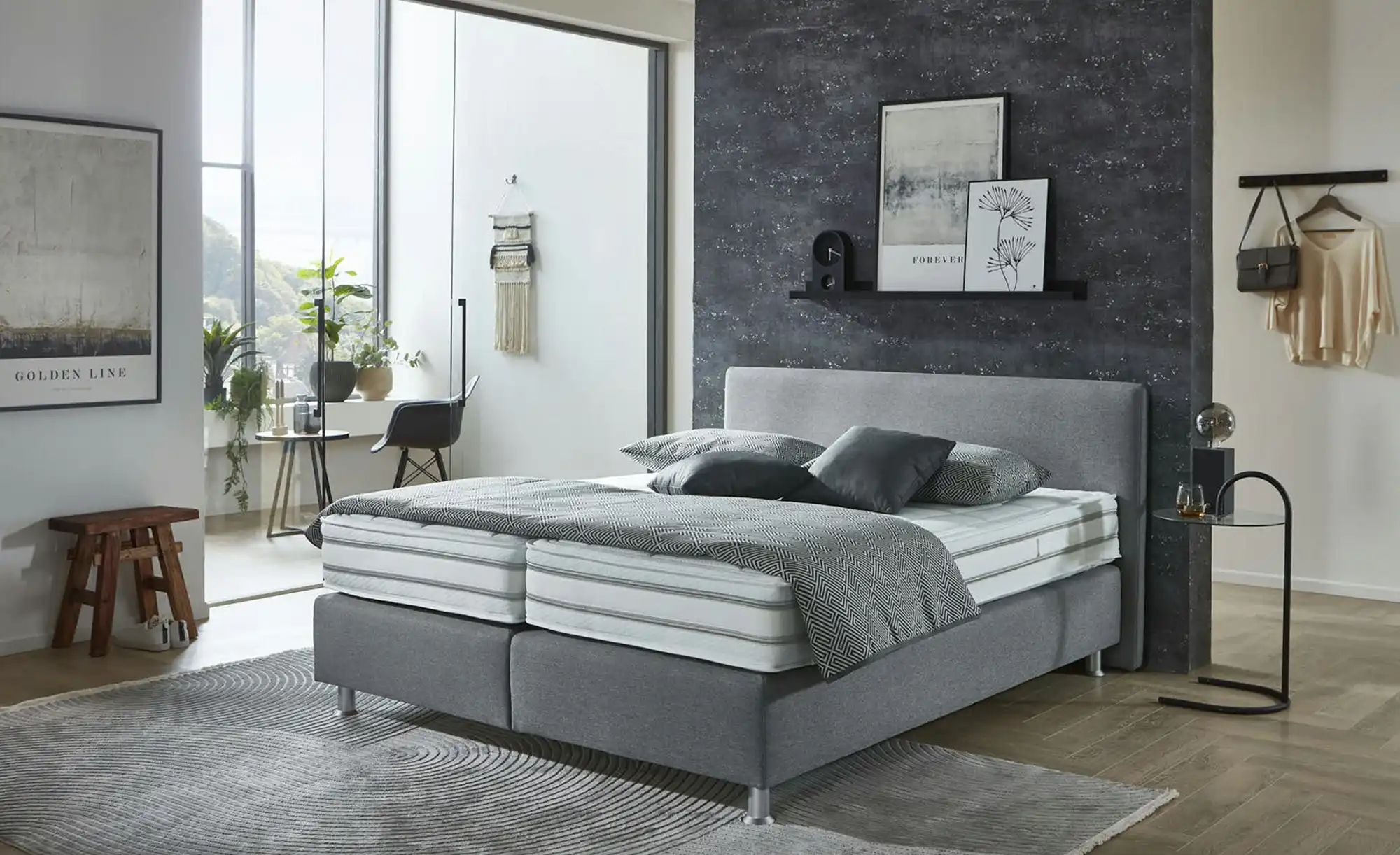 vanDoorn Boxspringbett Wendematratze Flexline 2.0 ¦ grau ¦ Maße (cm): B: 17 günstig online kaufen