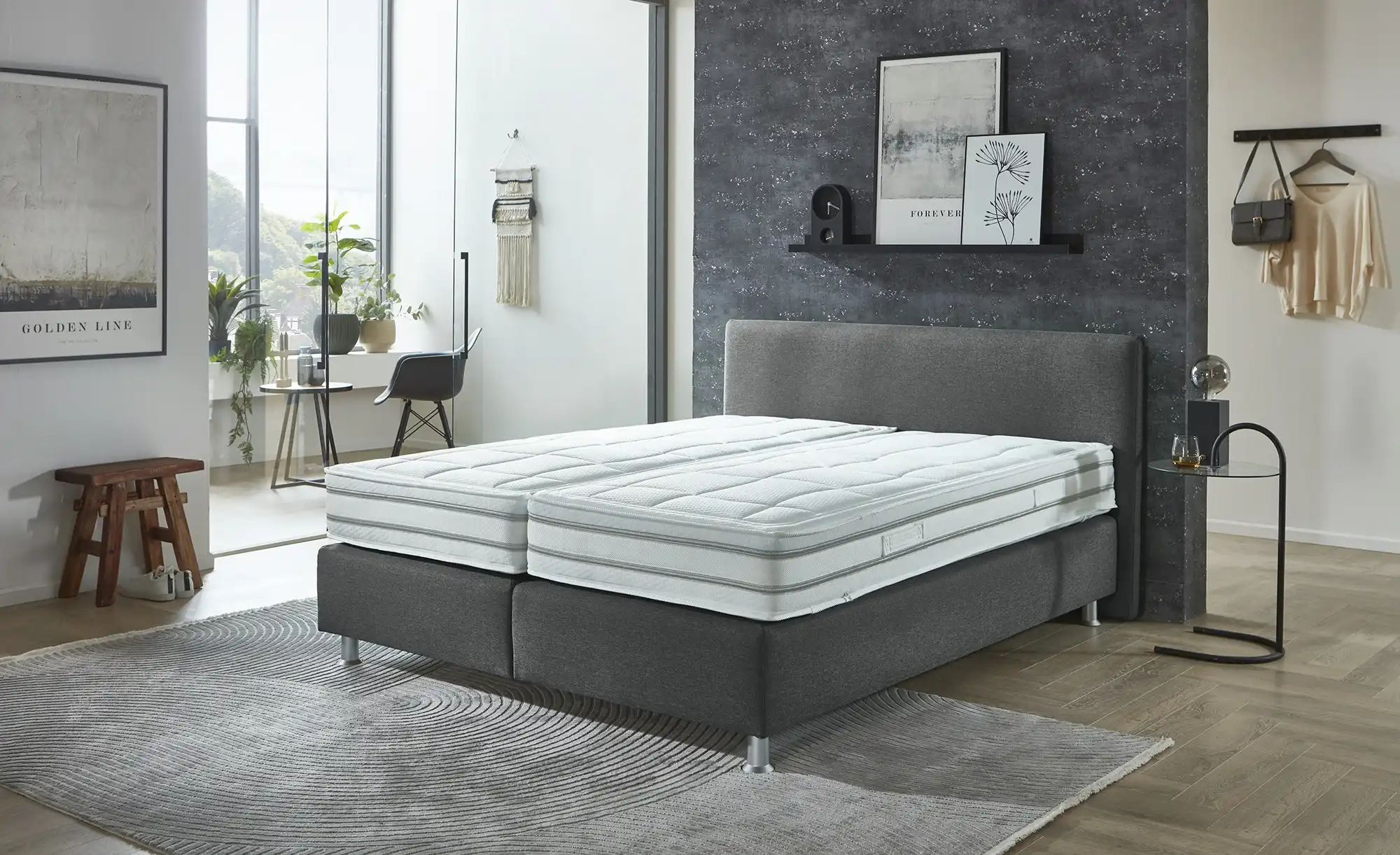 vanDoorn Boxspringbett Wendematratze Flexline 2.0 ¦ grau ¦ Maße (cm): B: 19 günstig online kaufen