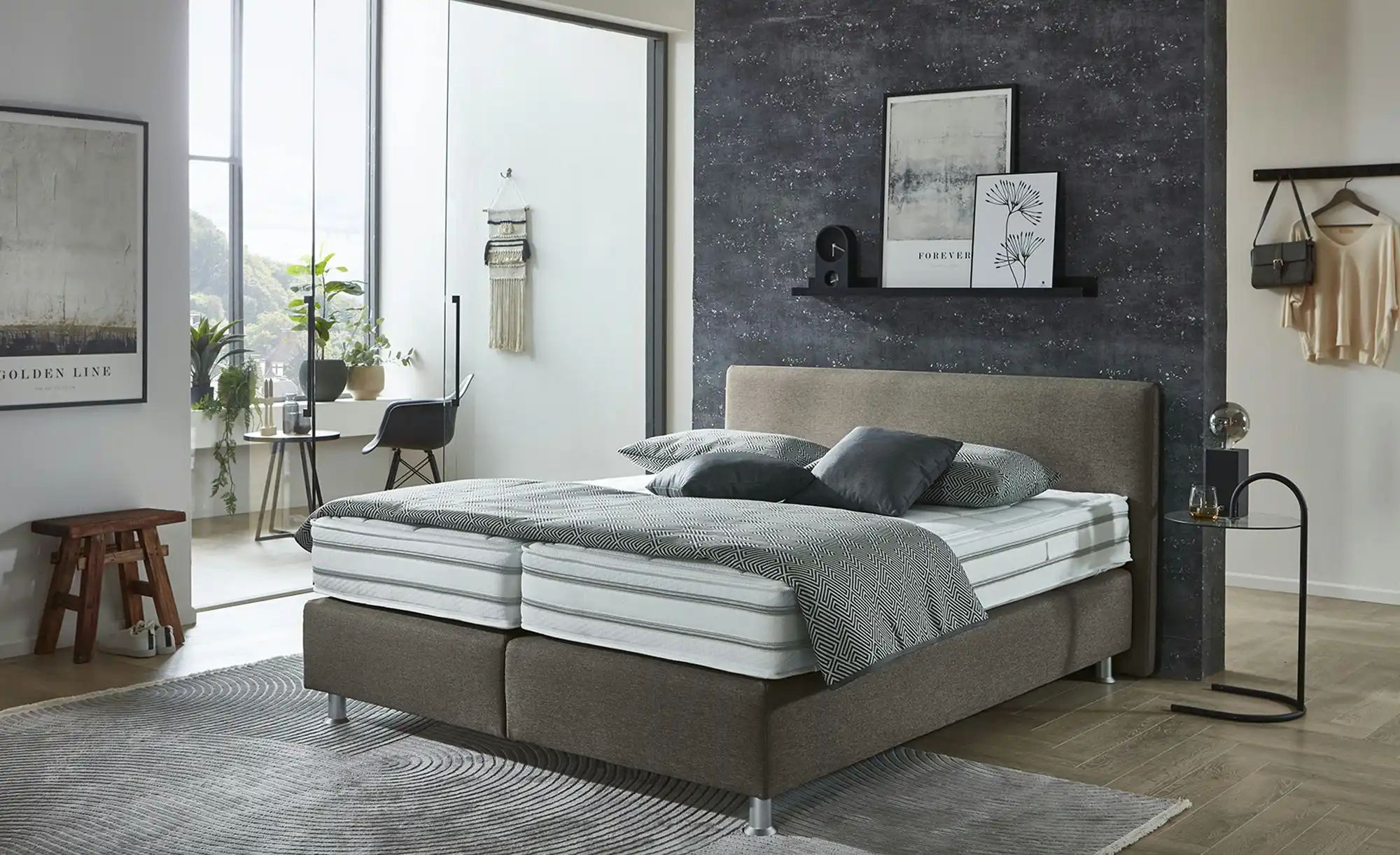 vanDoorn Boxspringbett Wendematratze Flexline 2.0 ¦ grau ¦ Maße (cm): B: 19 günstig online kaufen