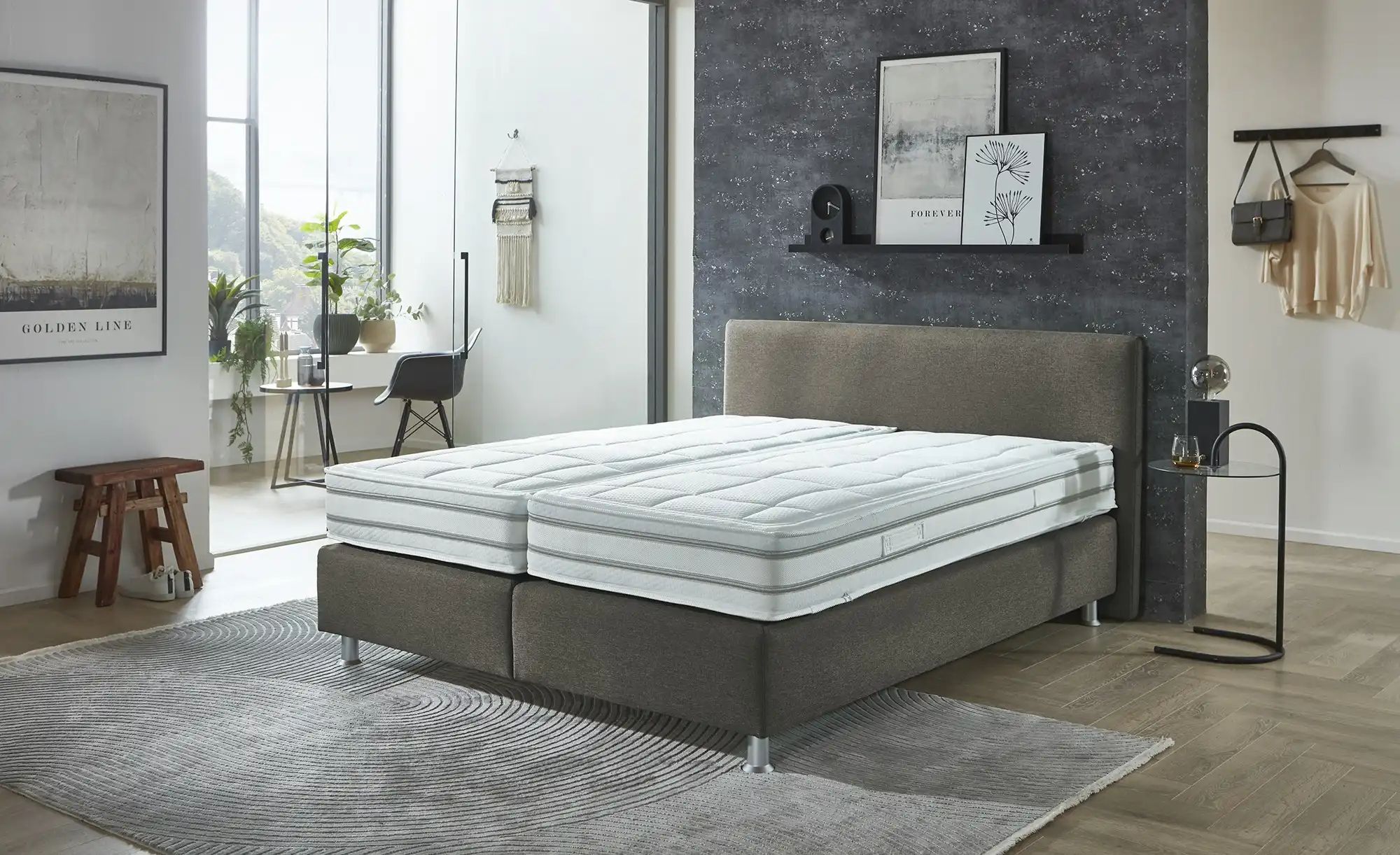 vanDoorn Boxspringbett Wendematratze Flexline 2.0 ¦ grau ¦ Maße (cm): B: 19 günstig online kaufen