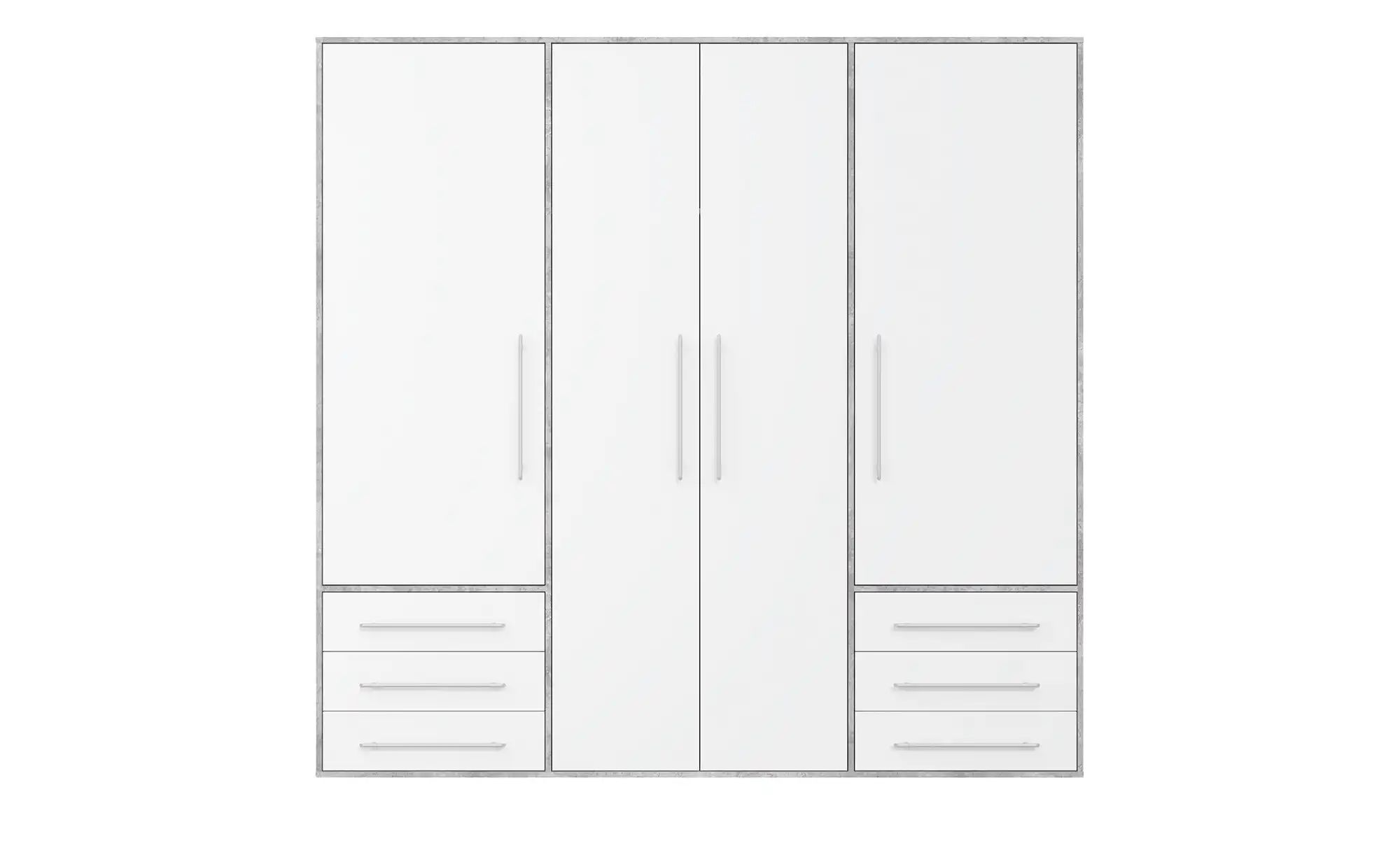 Kleiderschrank  Morley ¦ grau ¦ Maße (cm): B: 206 H: 200 T: 53 Schränke > K günstig online kaufen